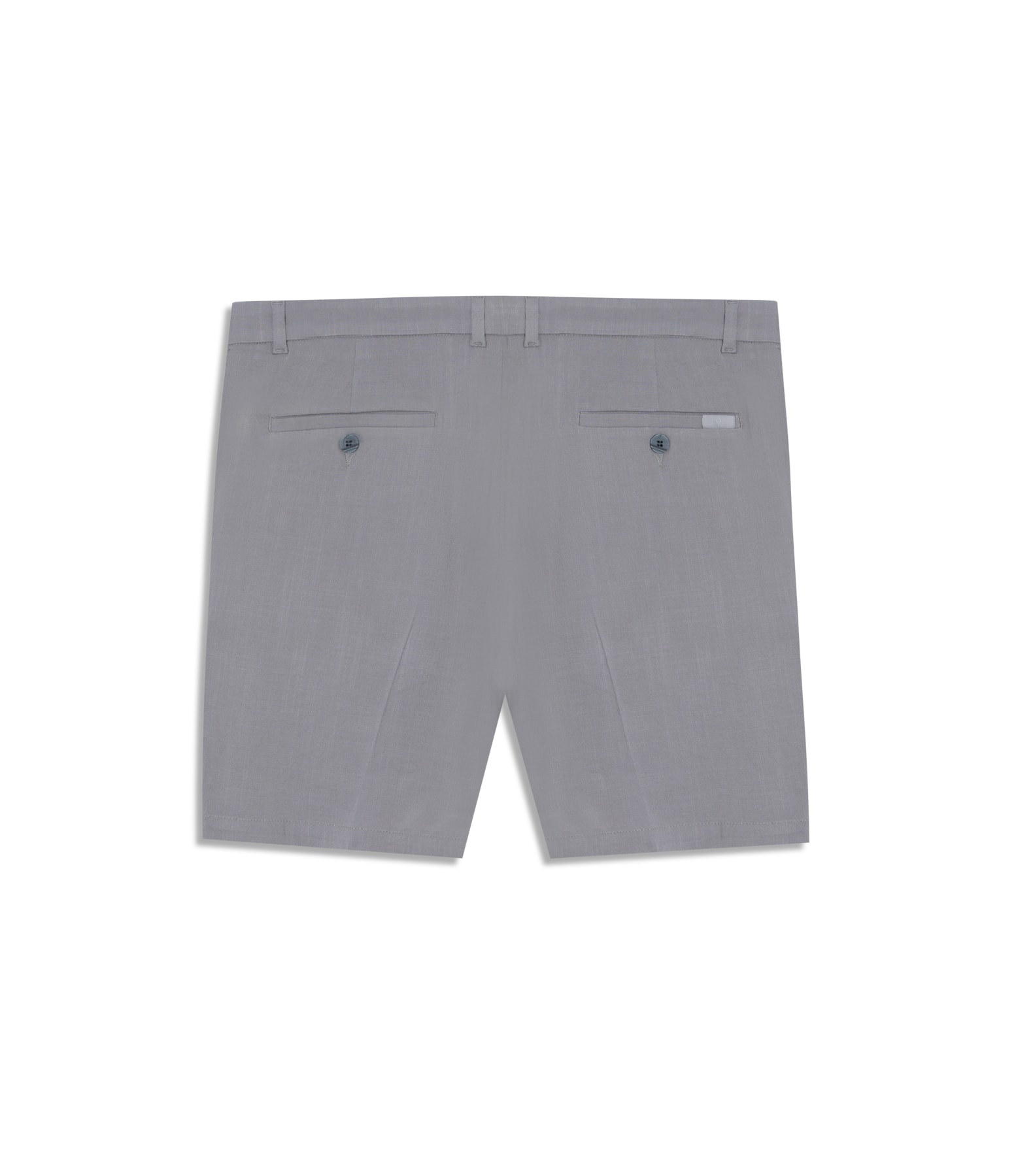 Bermuda Visco Slub Span Cinza Medio