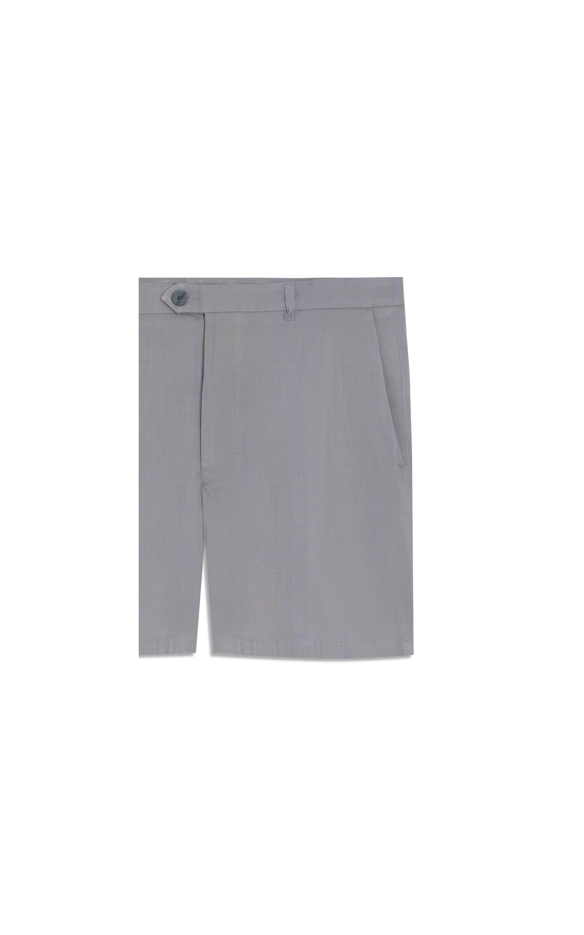 Bermuda Visco Slub Span Cinza Medio