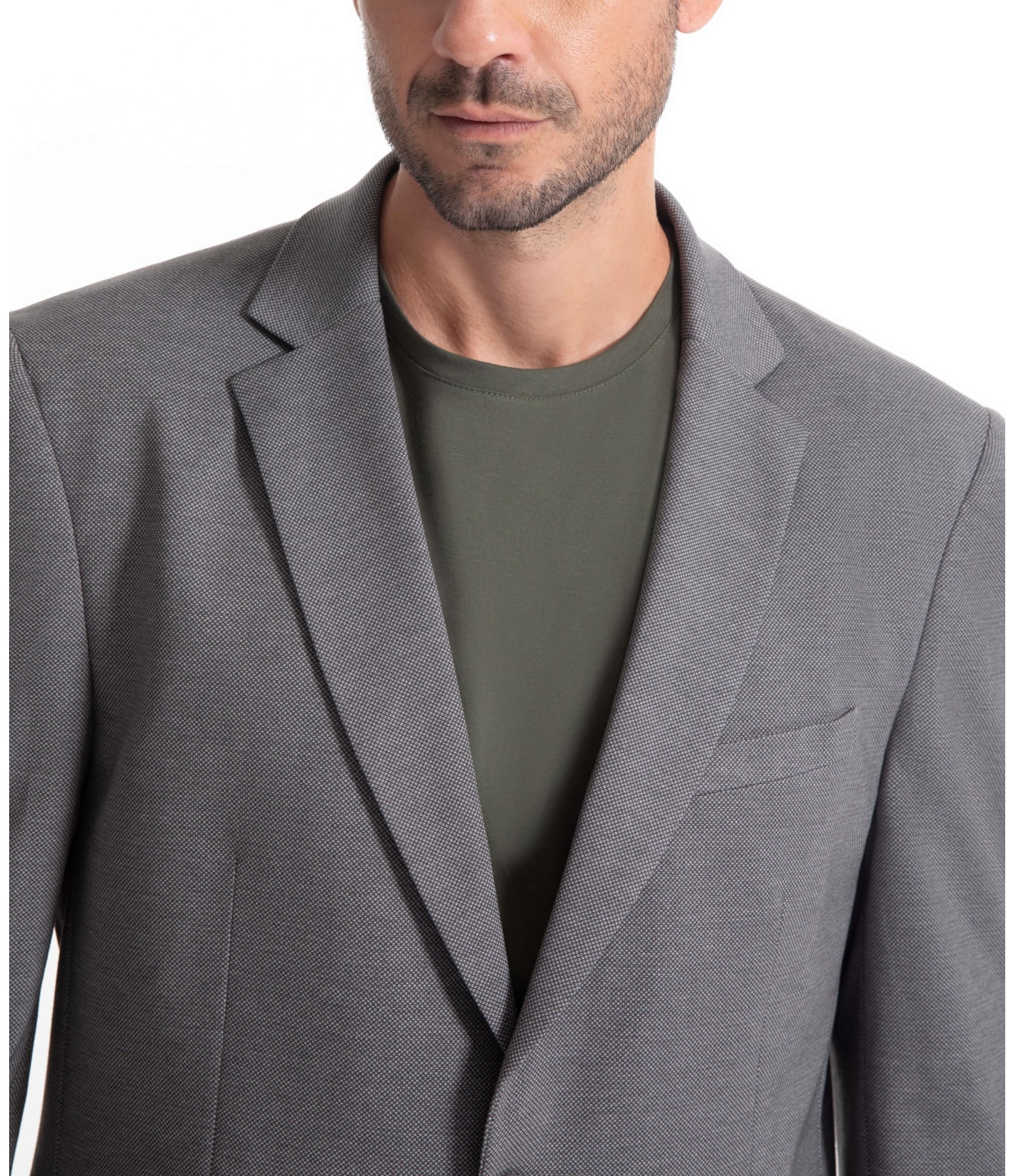 Blazer Bird Eyes Cinza Medio