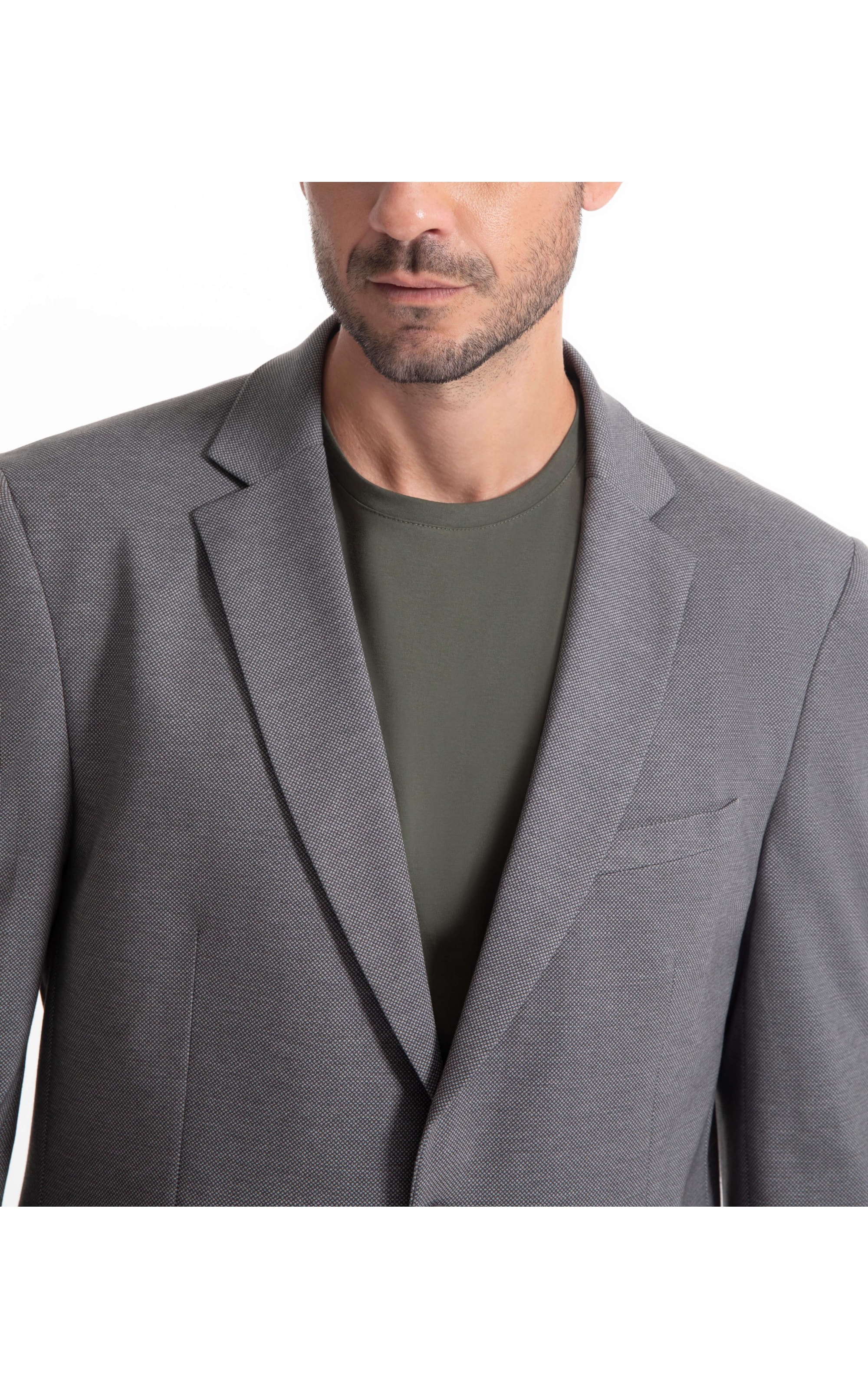 Blazer Bird Eyes Cinza Medio