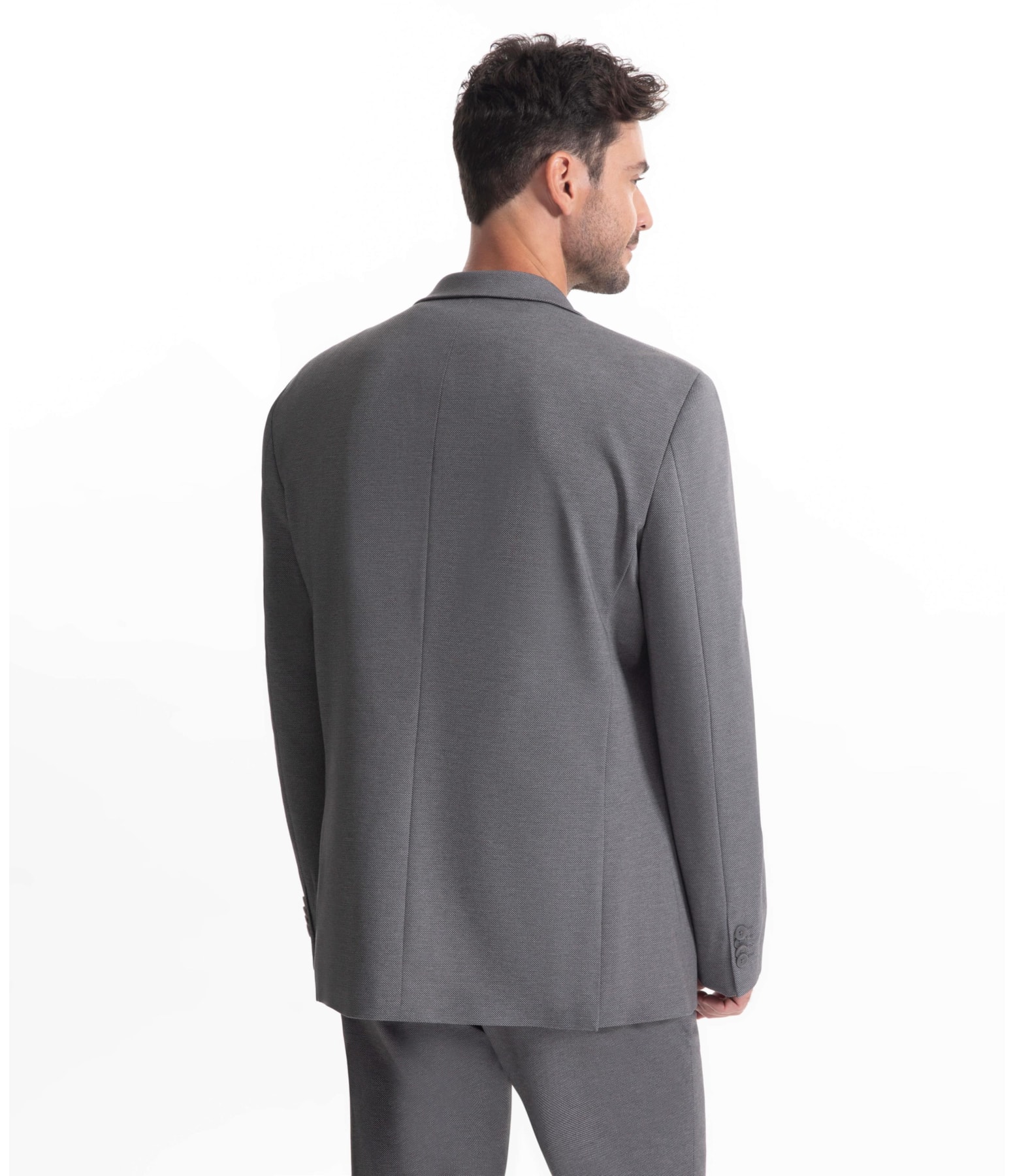 Blazer Bird Eyes Cinza Medio