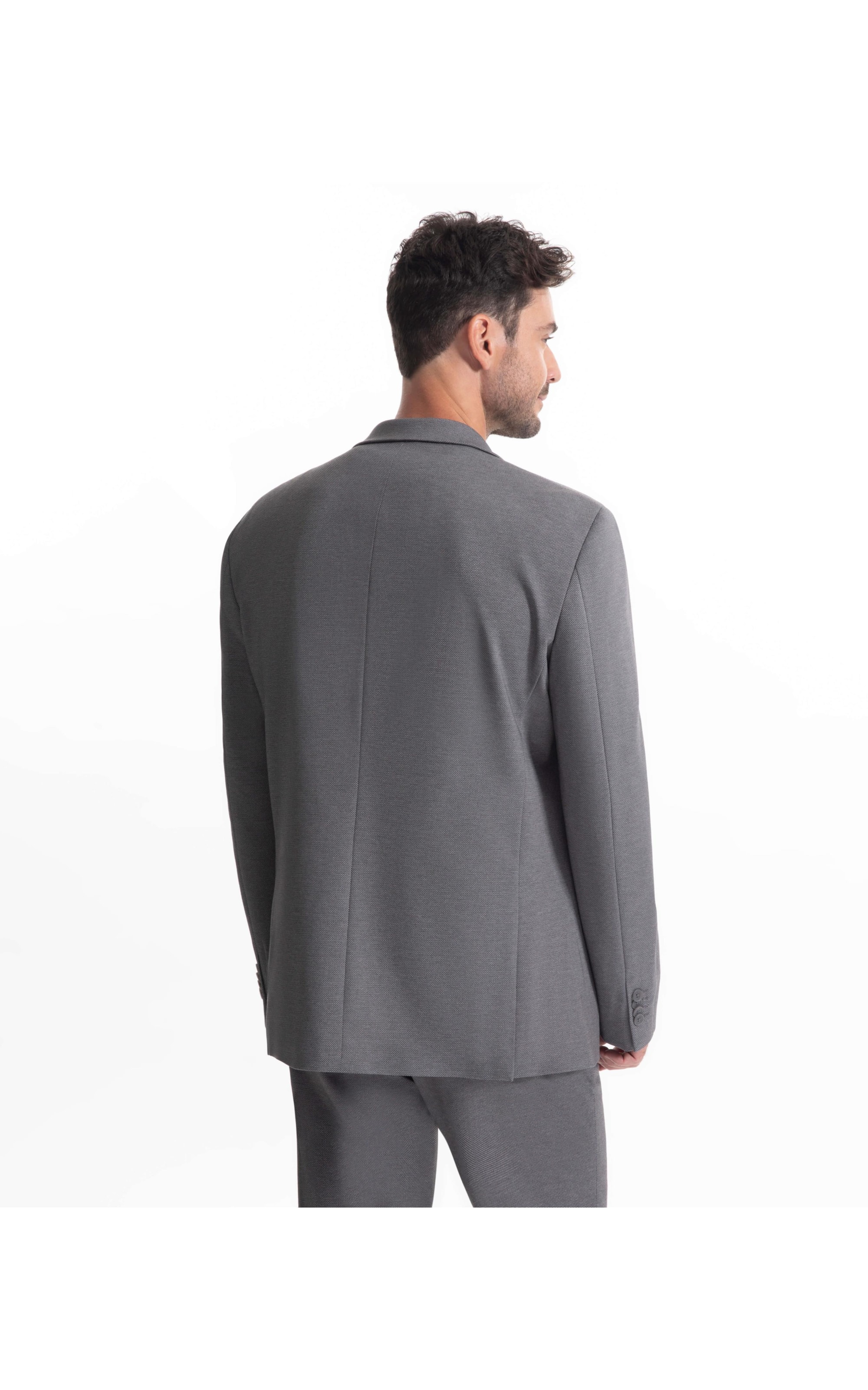 Blazer Bird Eyes Cinza Medio