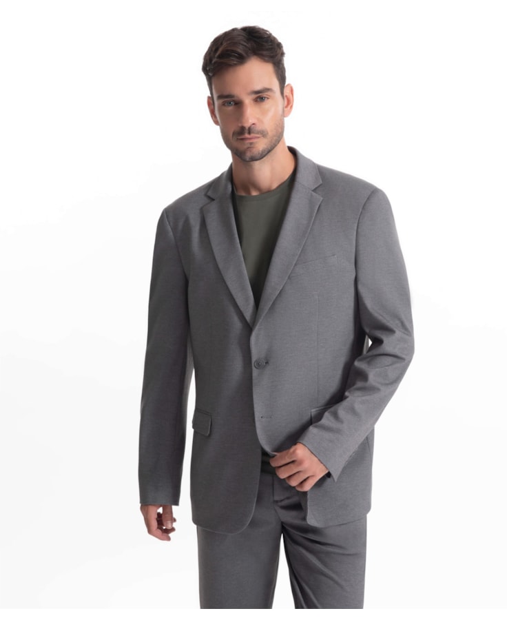 Blazer Bird Eyes Cinza Medio