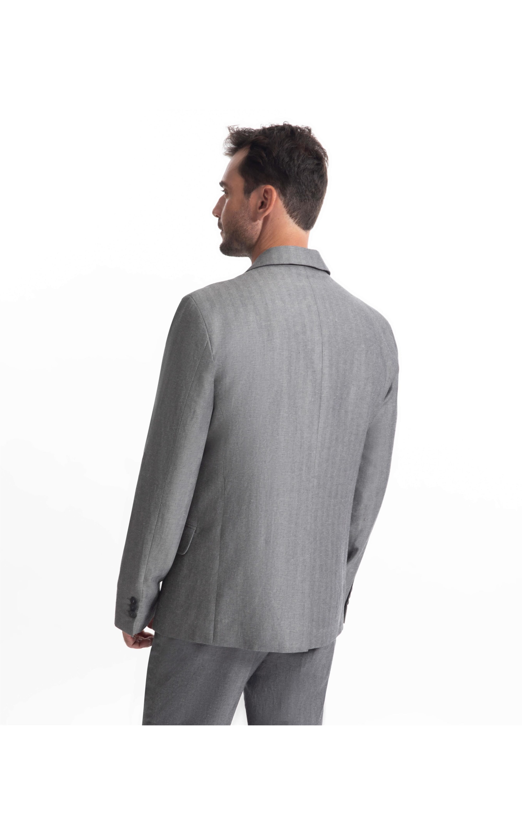 Blazer Chevil Linho Chumbo Mescla