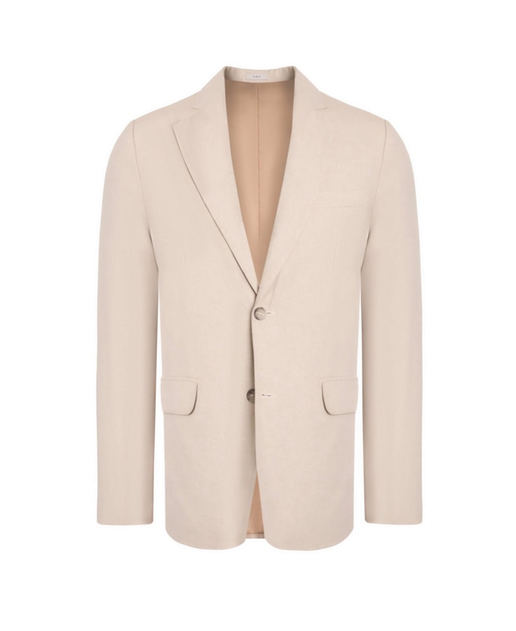Blazer Cotton Sarja Areia