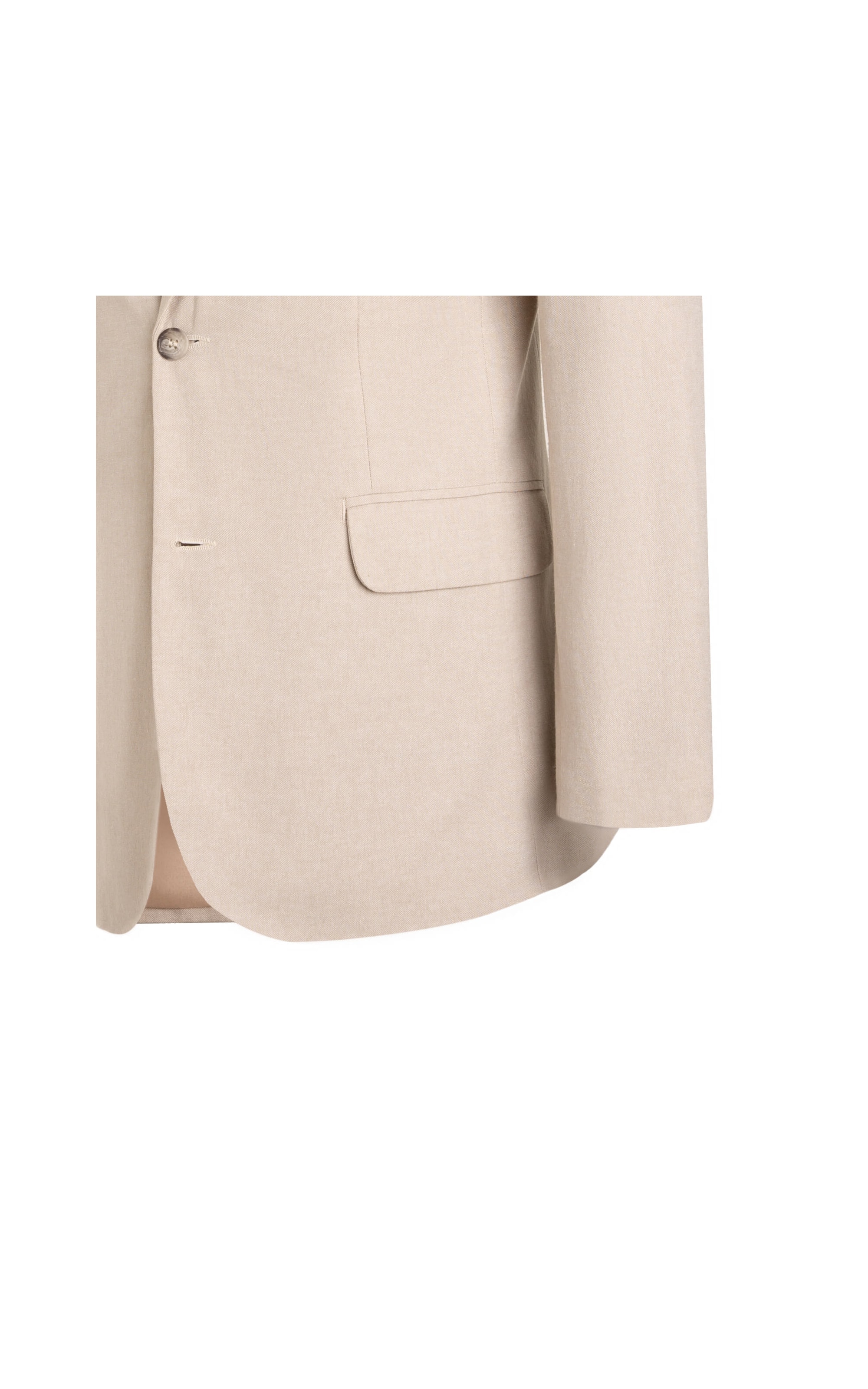 Blazer Cotton Sarja Areia