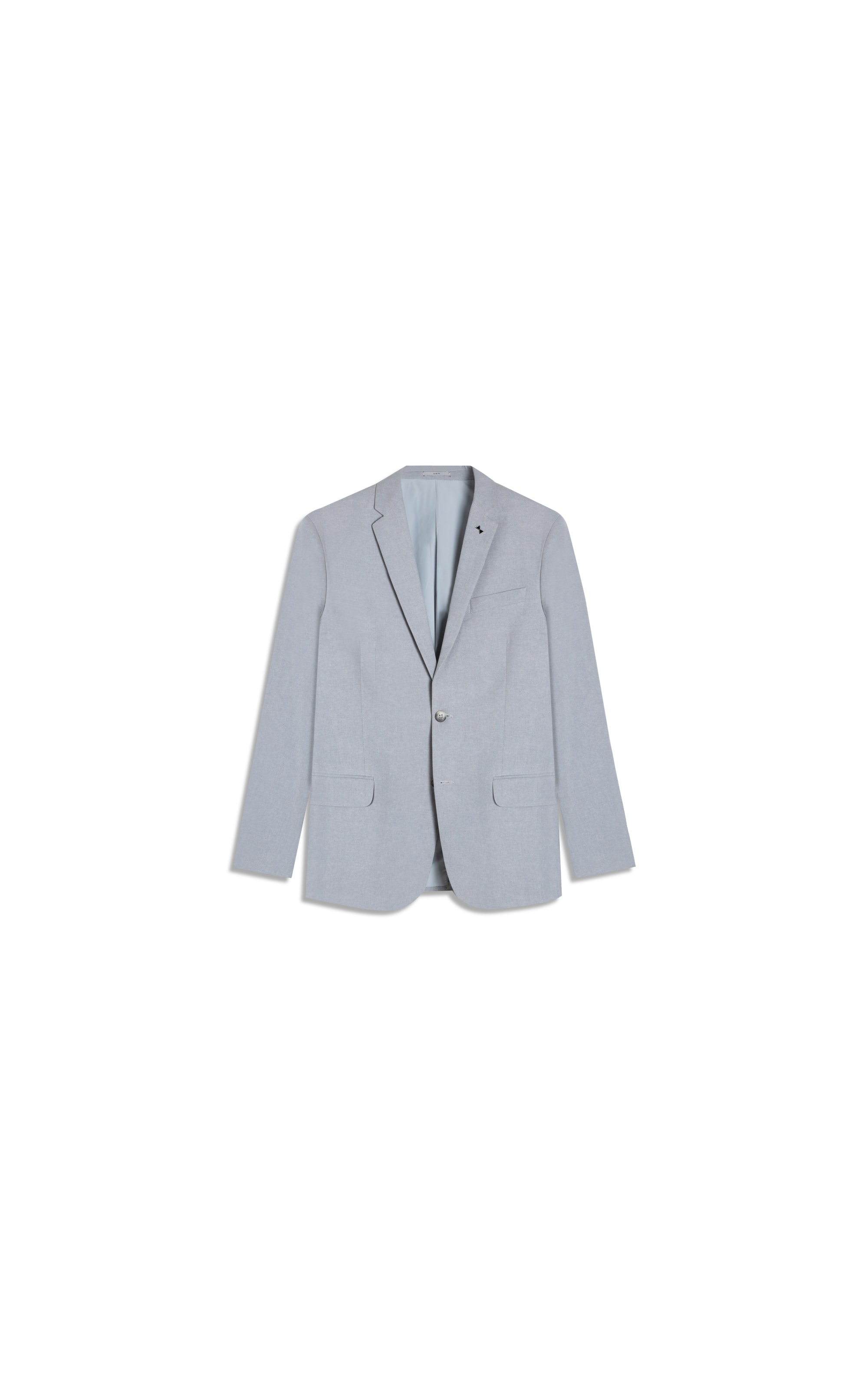Blazer Cotton Sarja Cinza Claro