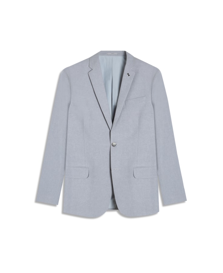Blazer Cotton Sarja Cinza Claro