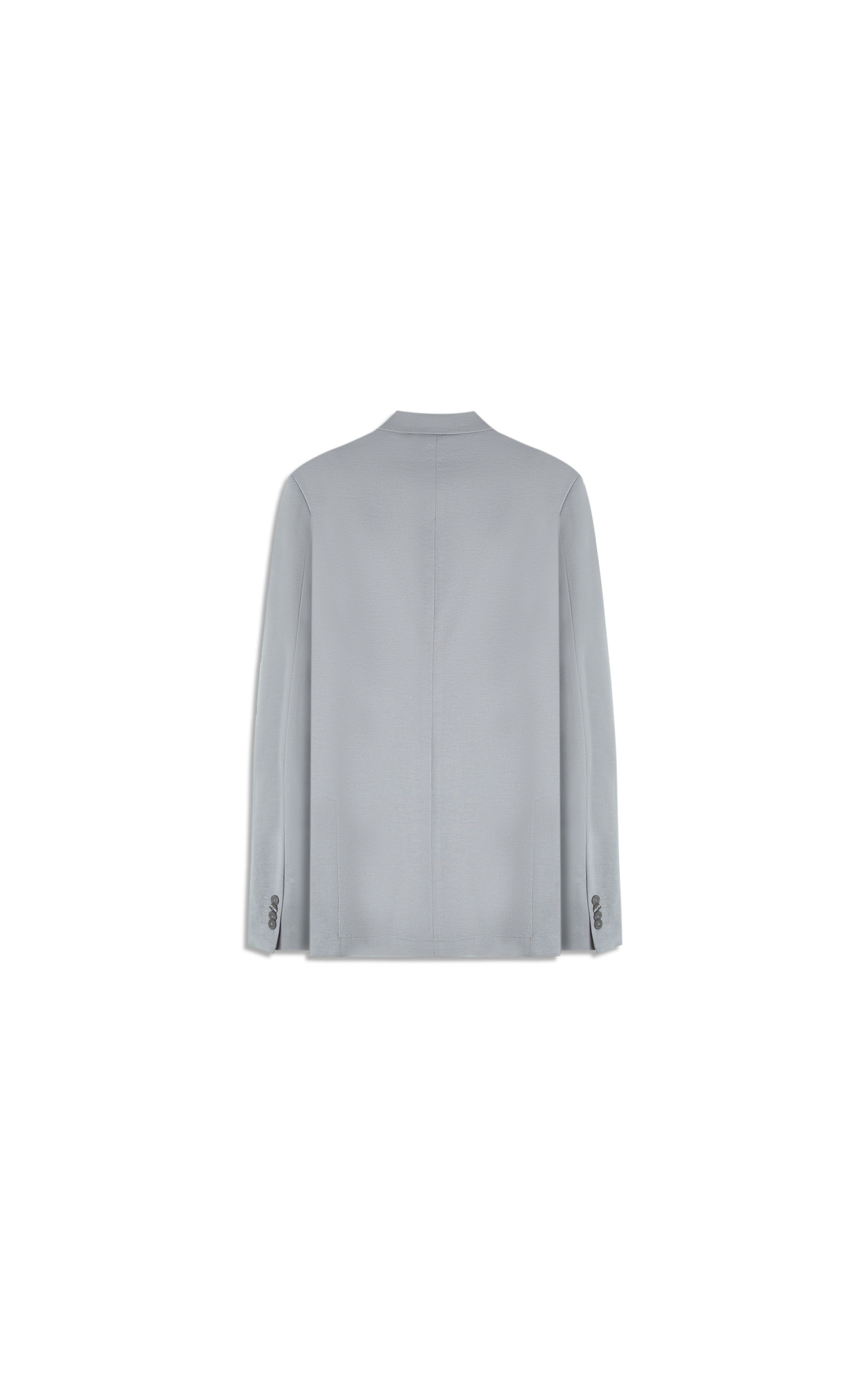 Blazer Interlock Knitted Cinza Claro