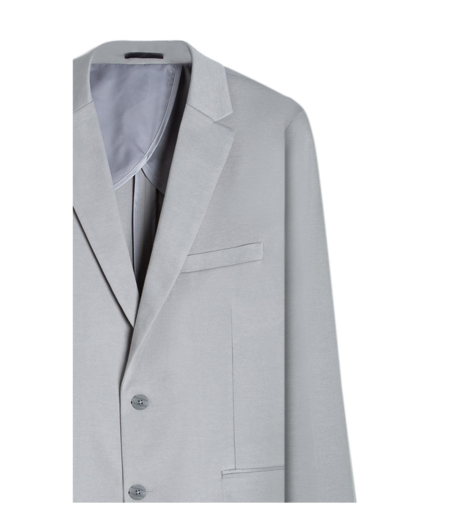 Blazer Interlock Knitted Cinza Claro