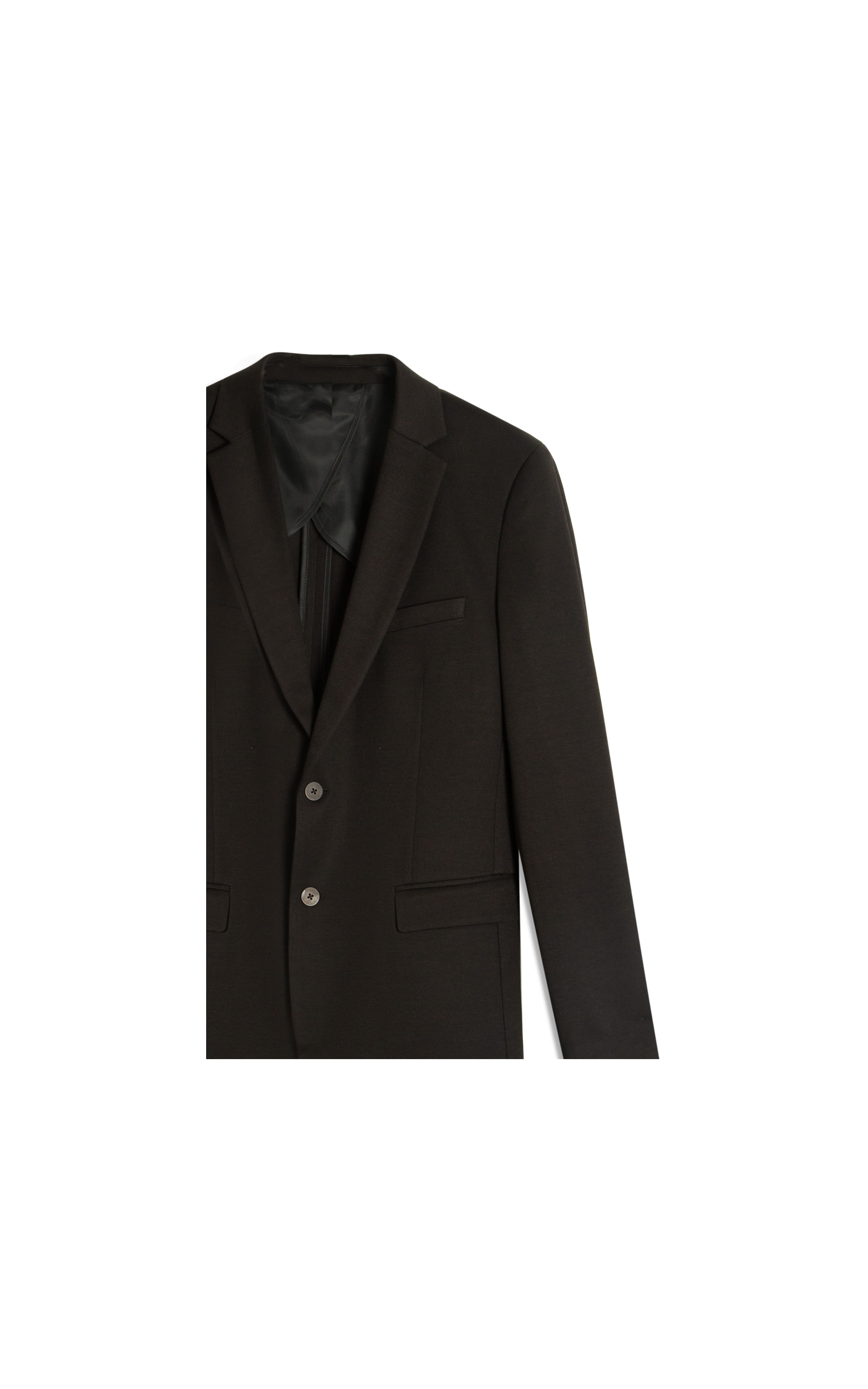 Blazer Interlock Knitted Preto