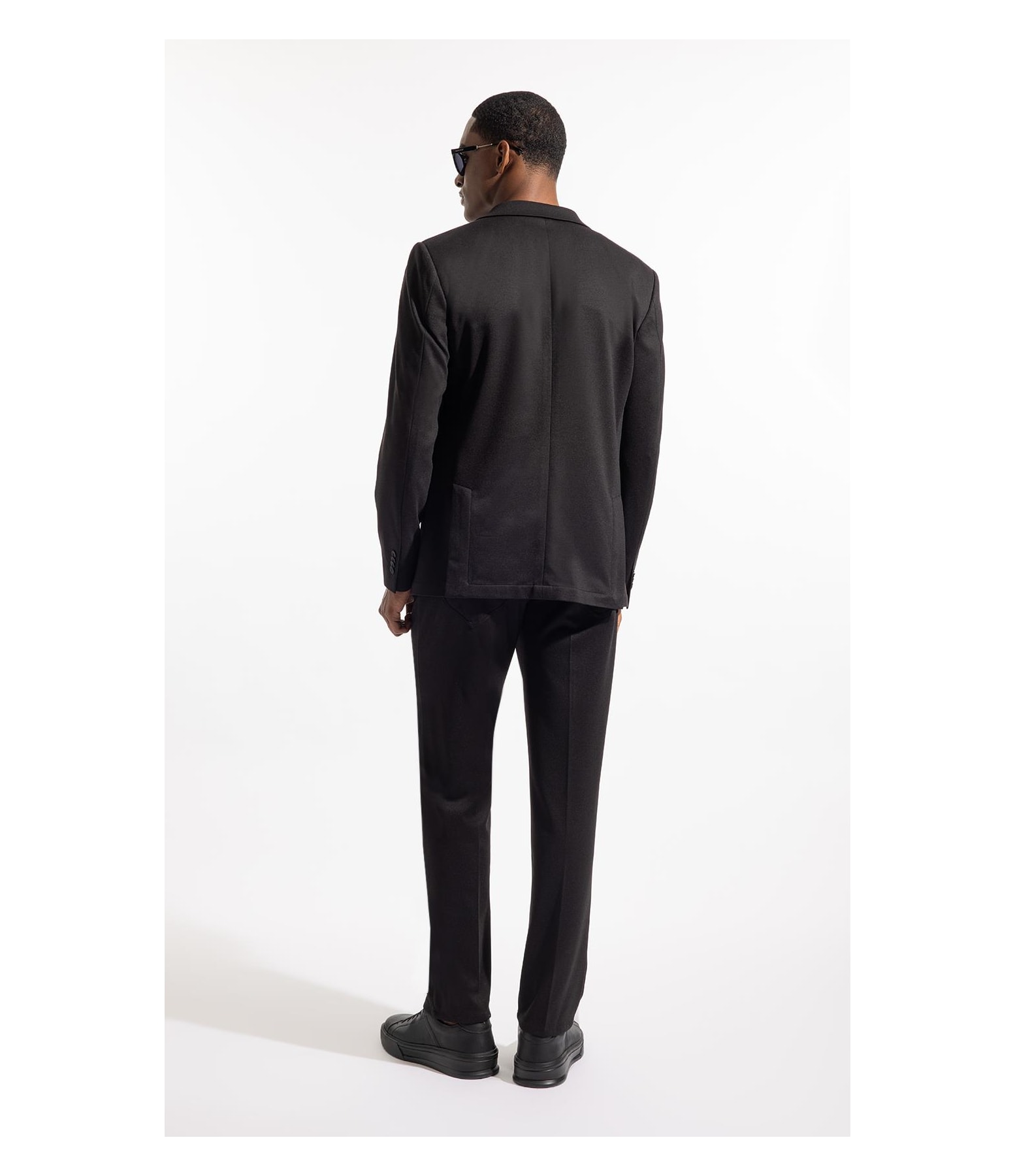 Blazer Interlock Knitted Preto