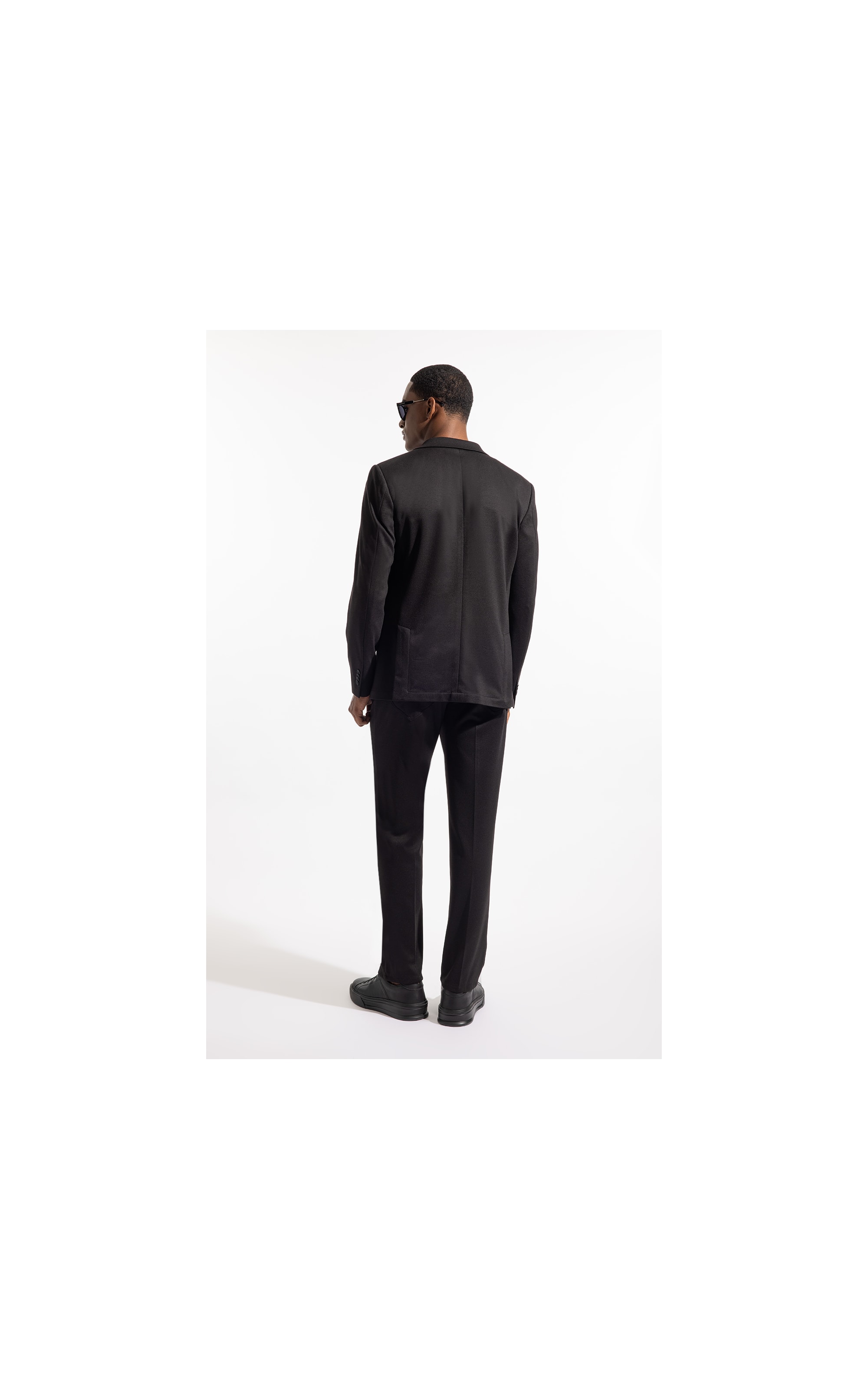 Blazer Interlock Knitted Preto