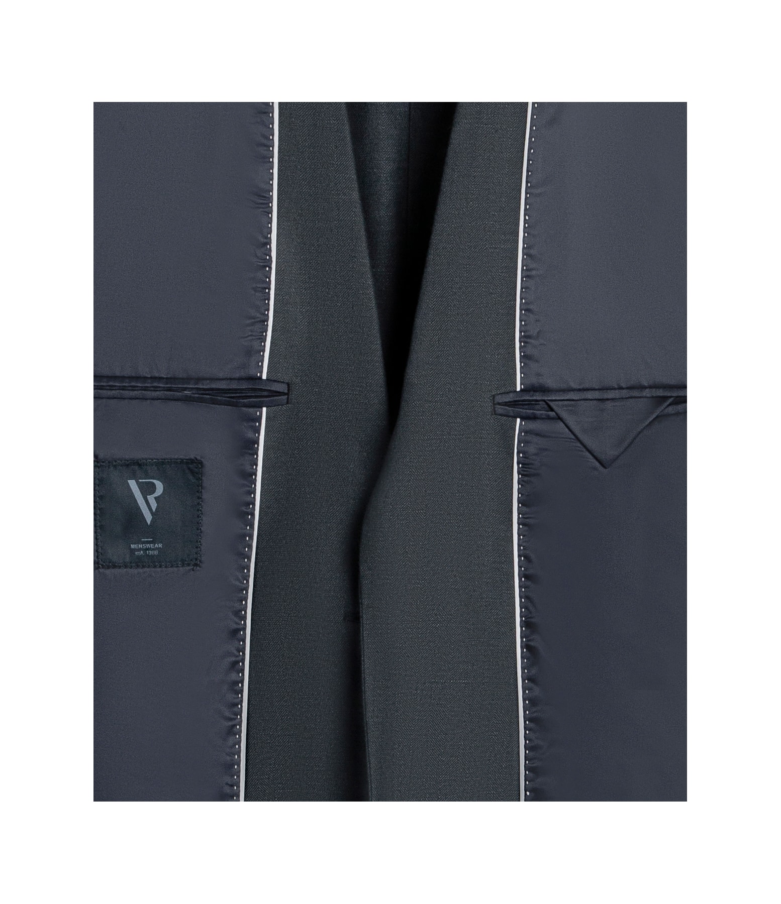 Blazer Linho Chevil Espinha de Peix Marinho