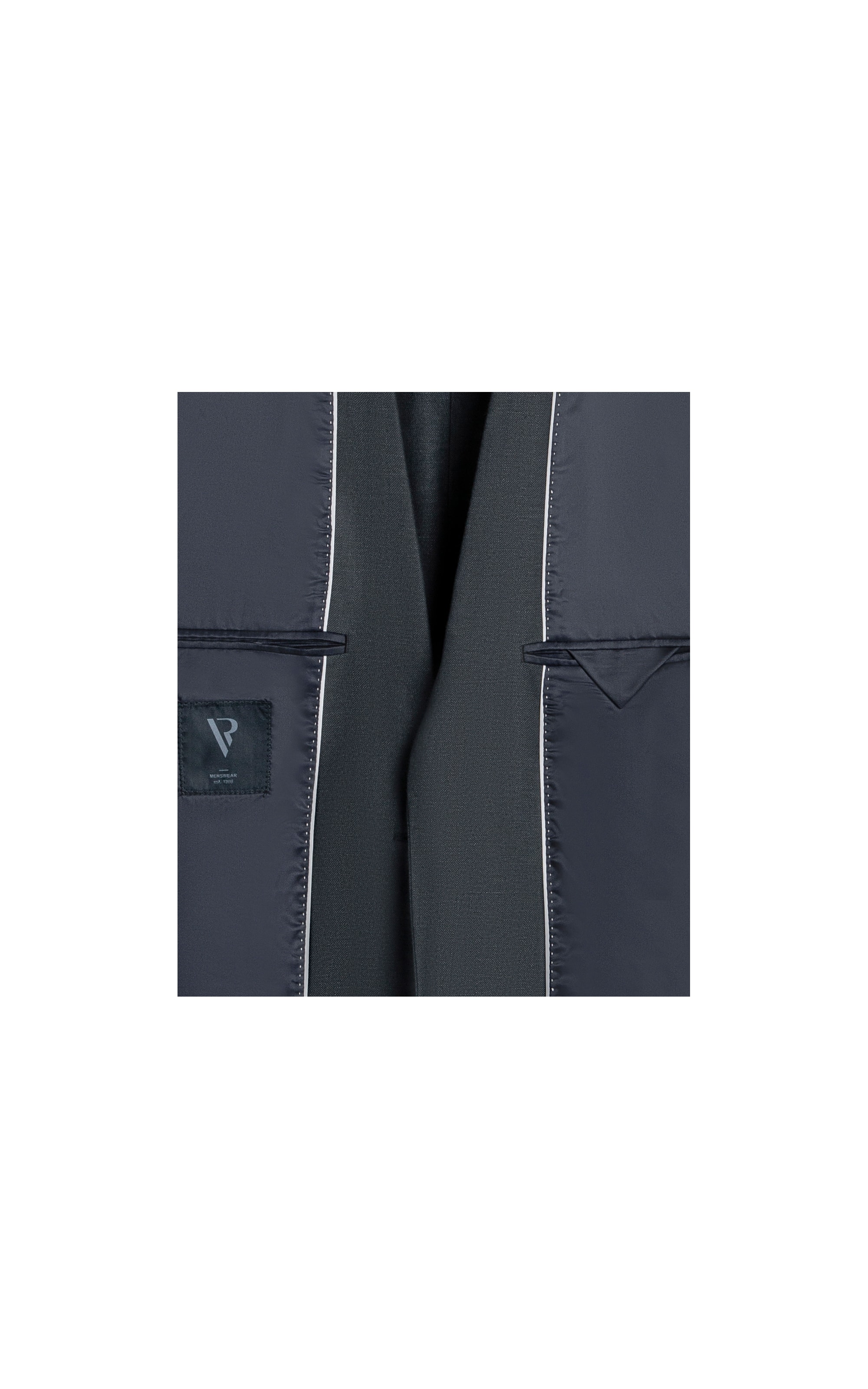 Blazer Linho Chevil Espinha de Peix Marinho