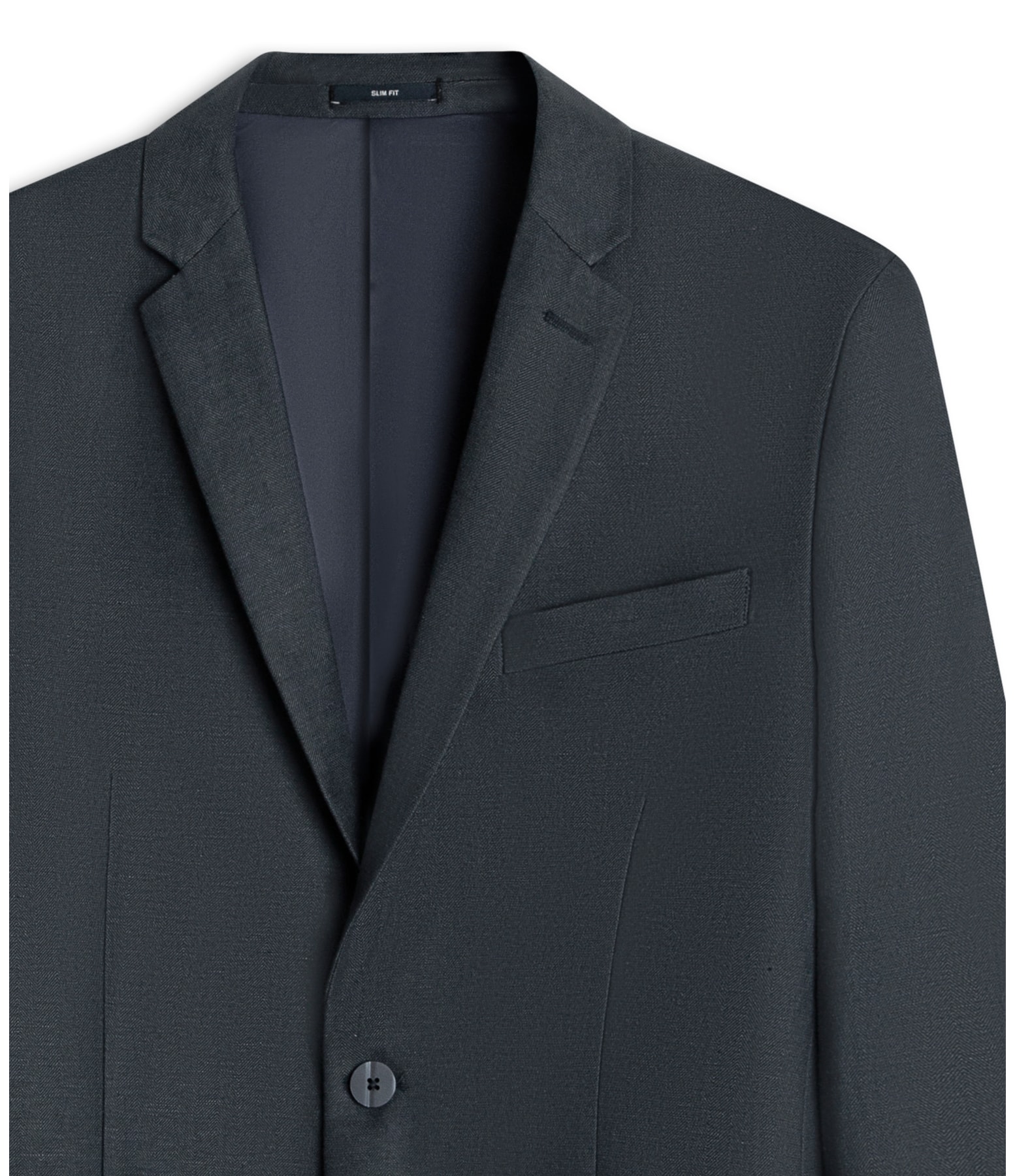 Blazer Linho Chevil Espinha de Peix Marinho