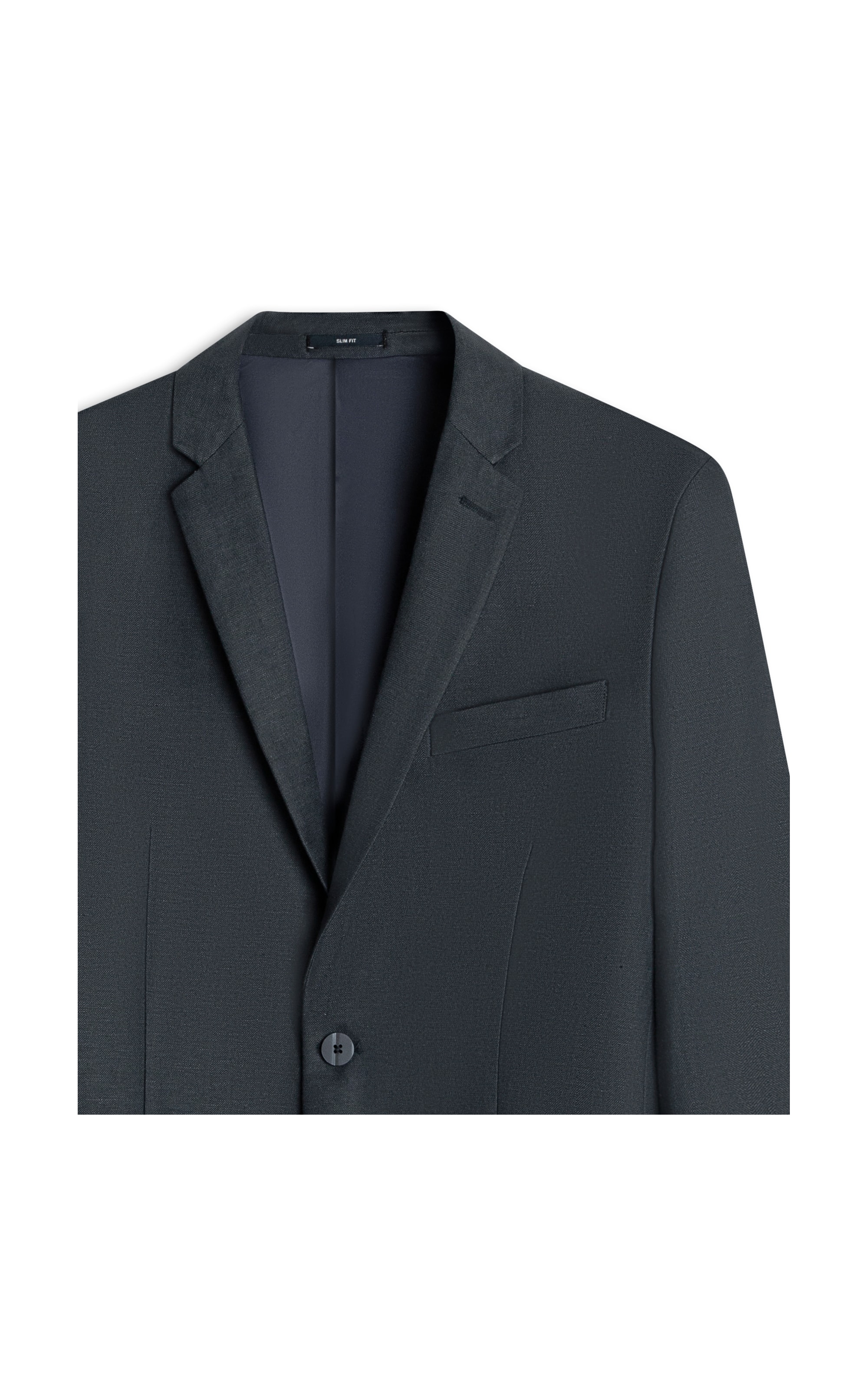 Blazer Linho Chevil Espinha de Peix Marinho