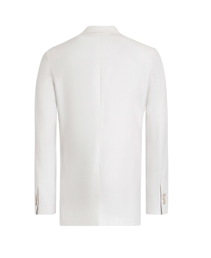 Blazer Linho Chevil Espinha de Peixe Natural