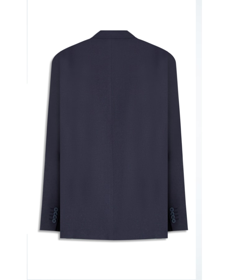Blazer Linho Marant Dark Navy
