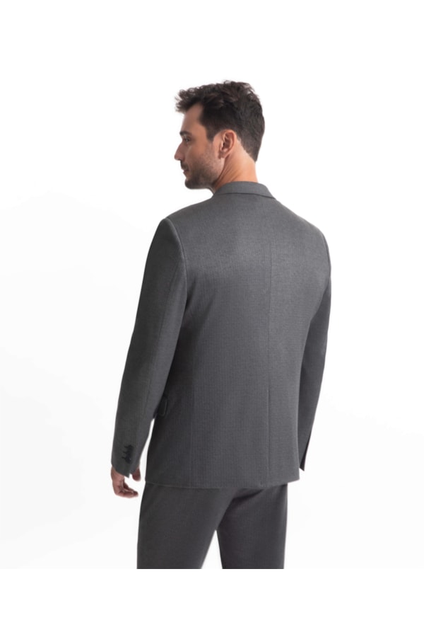 Blazer Malha Jacquard Harry Preto
