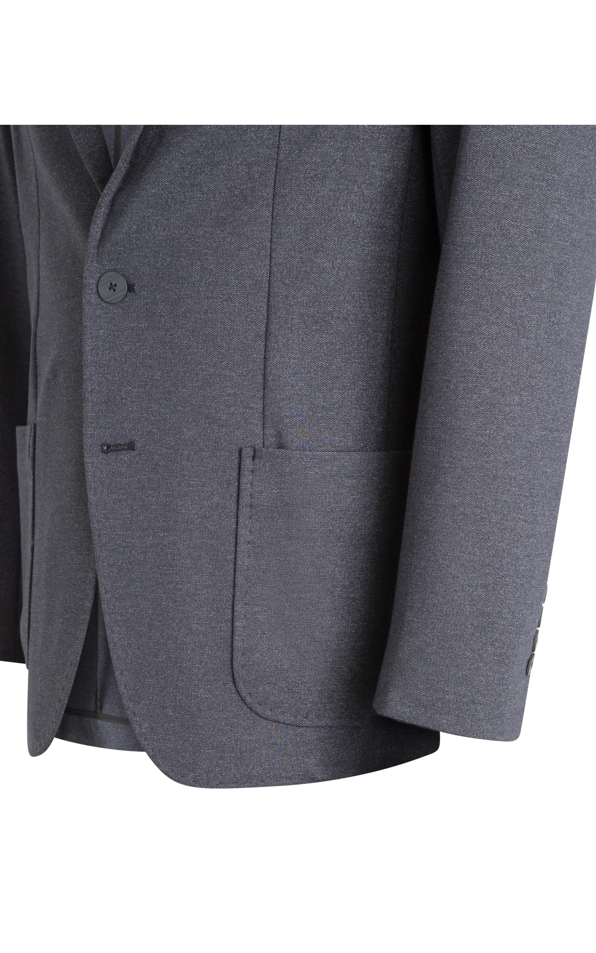 Blazer Malha Salt And Pepper Tessuto Grafite
