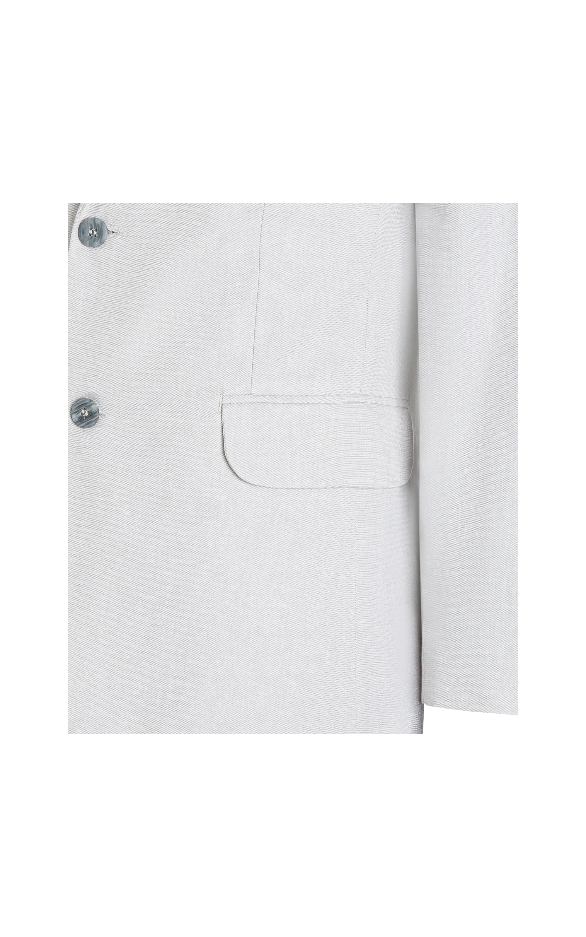 Blazer Oxford Cinza Claro
