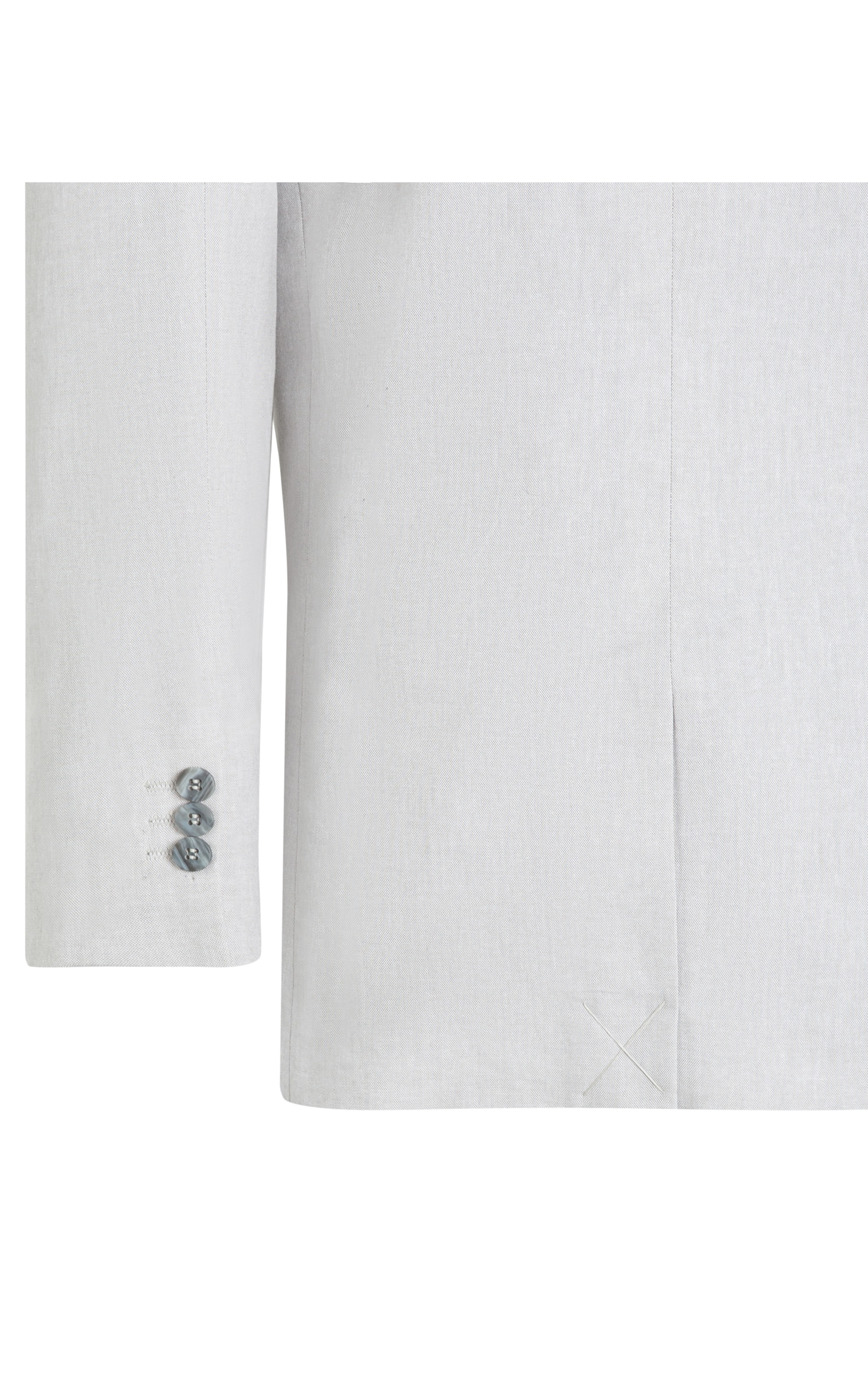 Blazer Oxford Cinza Claro