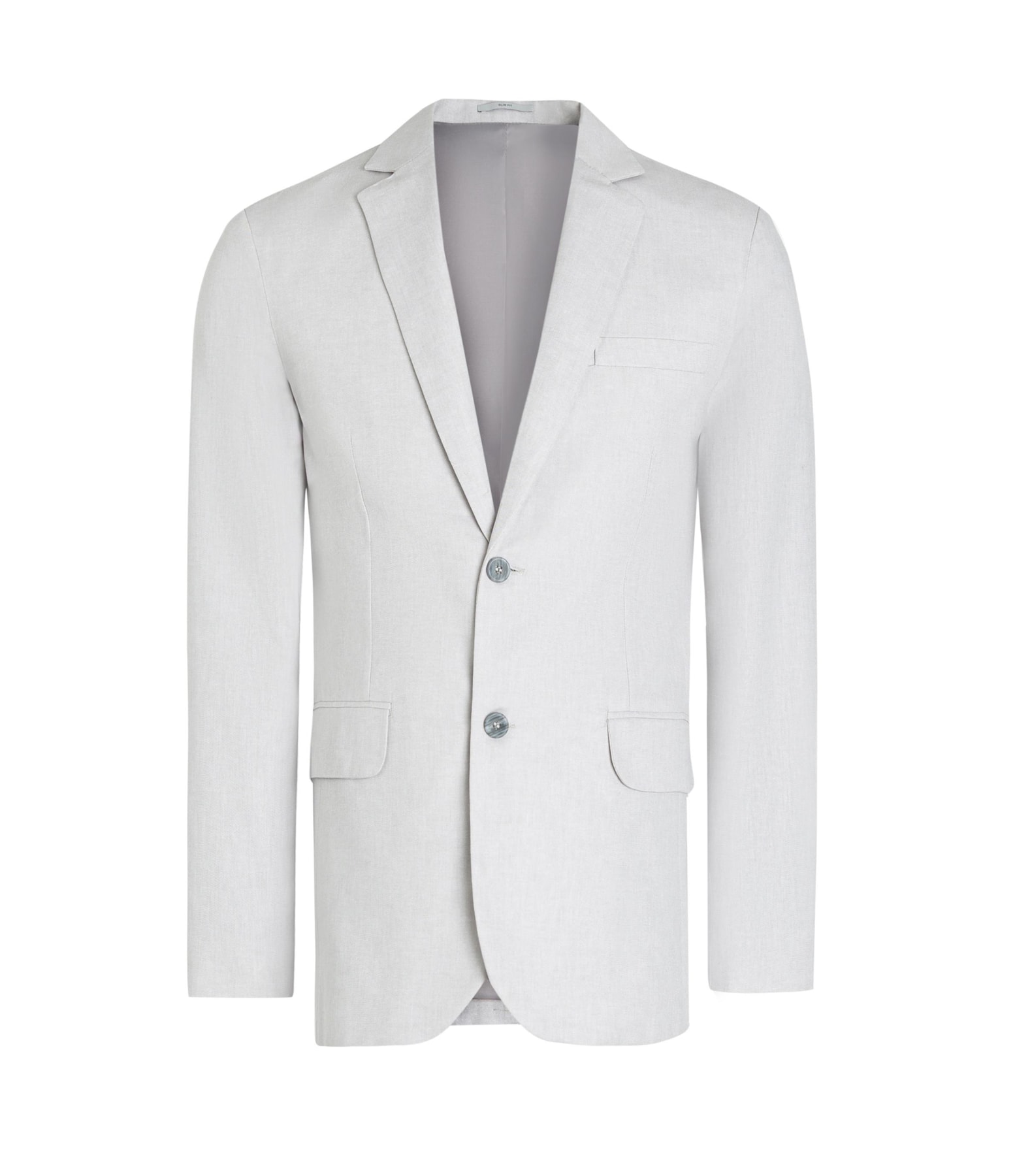 Blazer Oxford Cinza Claro