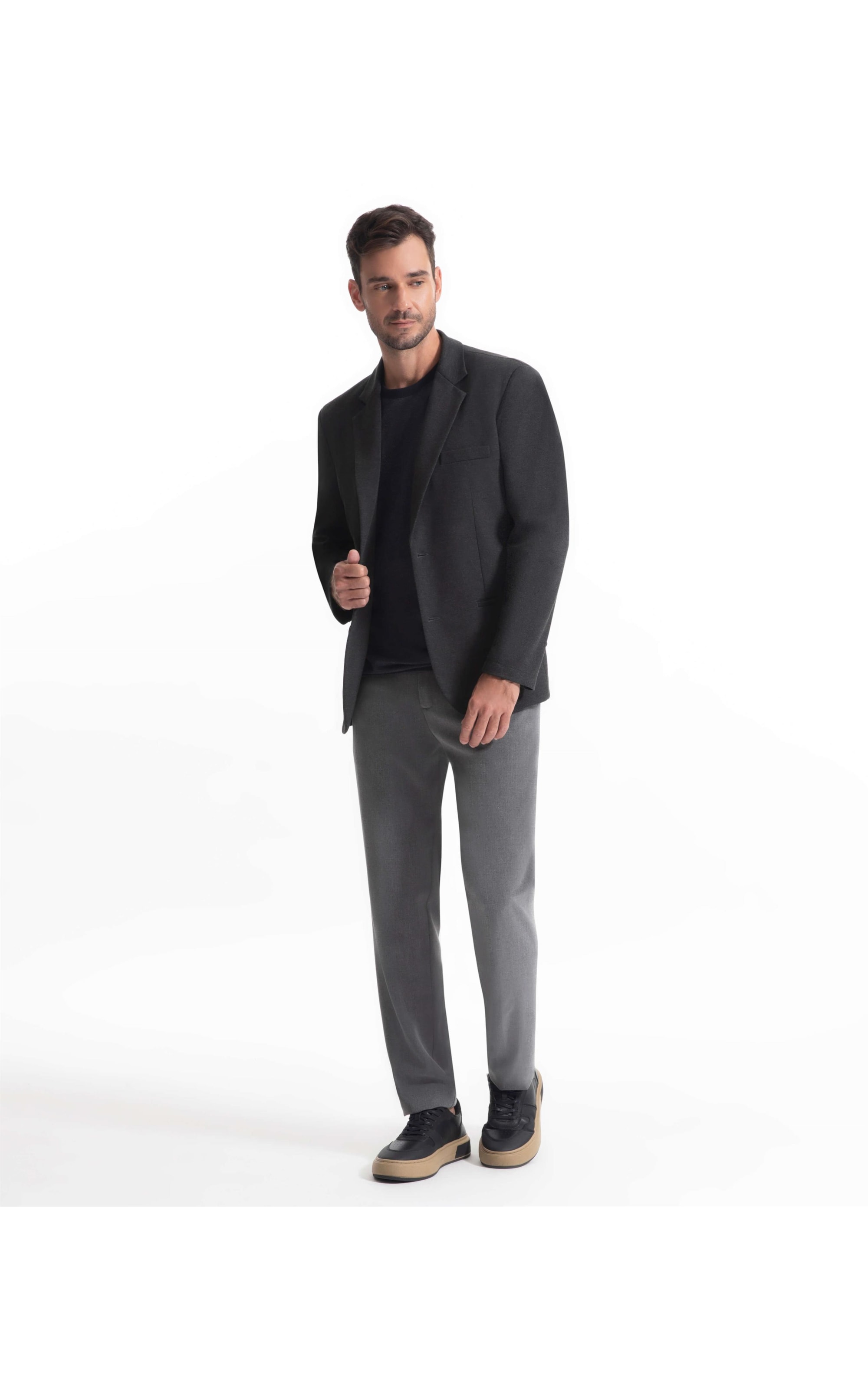 Blazer Ponto Roma Mescla Chumbo Mescla
