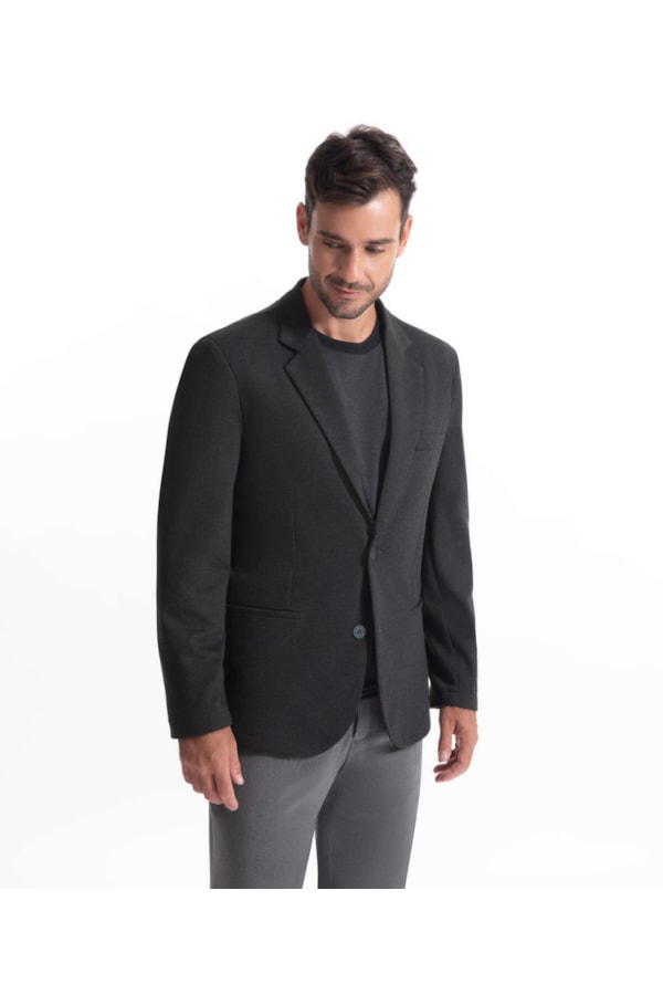 Blazer Ponto Roma Mescla Chumbo Mescla