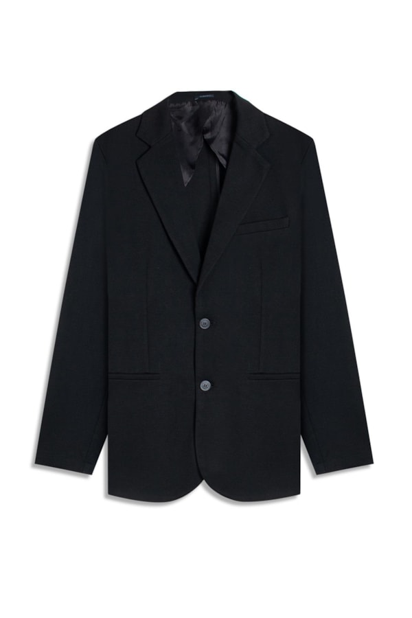 Blazer Ponto Roma Mescla Preto Mescla