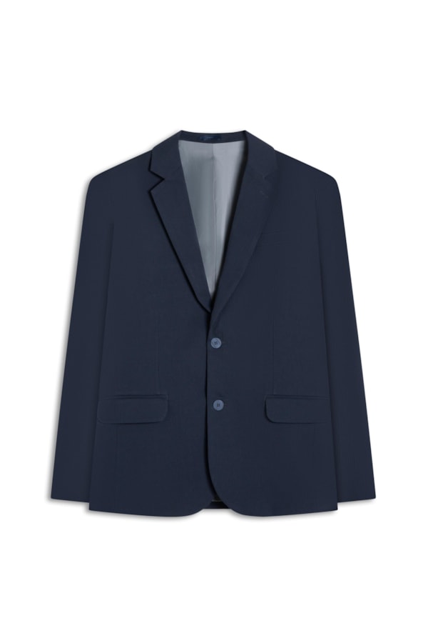 Blazer Seersucker Marinho