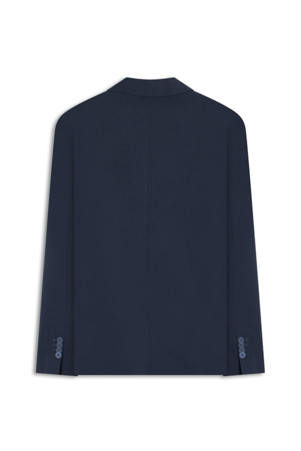 Blazer Seersucker Marinho