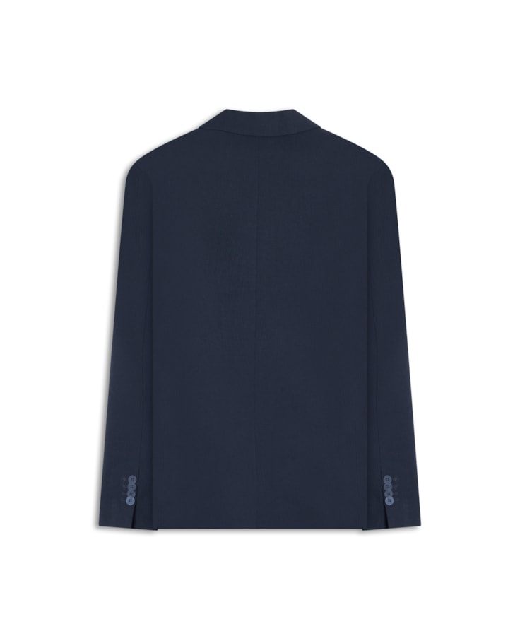 Blazer Seersucker Marinho