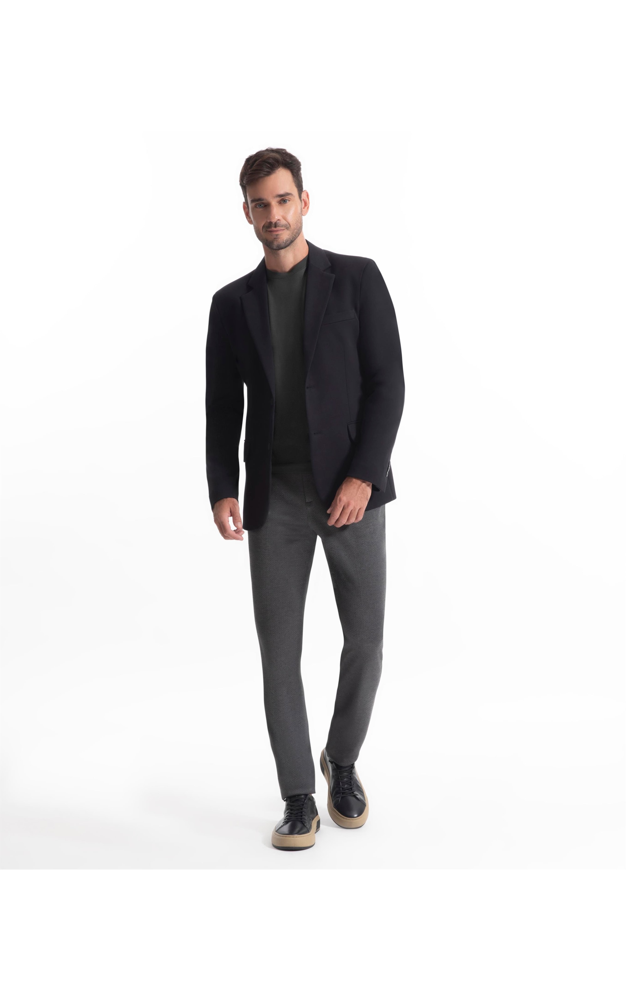 Blazer Suedine Gump Preto