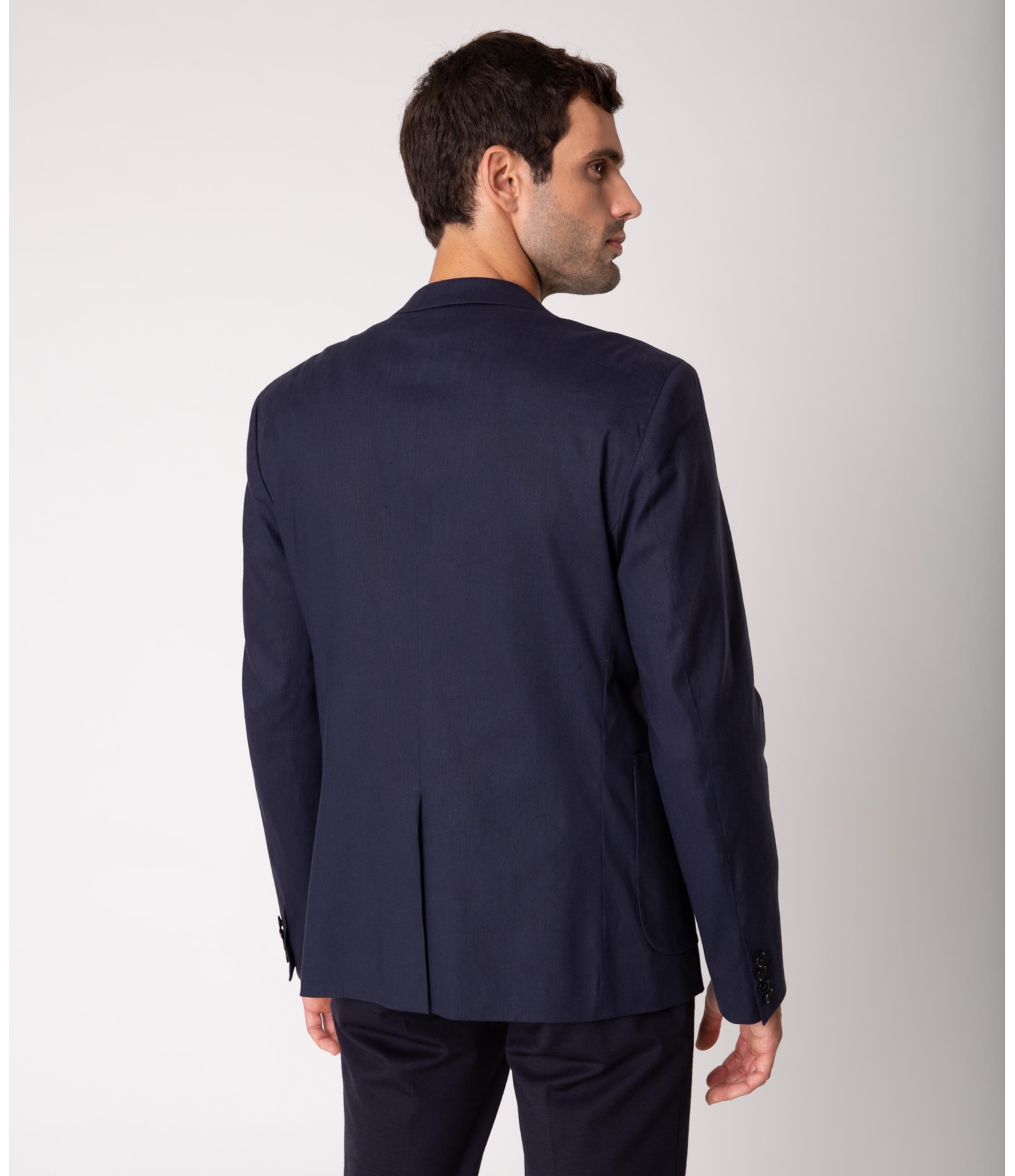 Blazer Viscolinho Relaxed Dark Navy