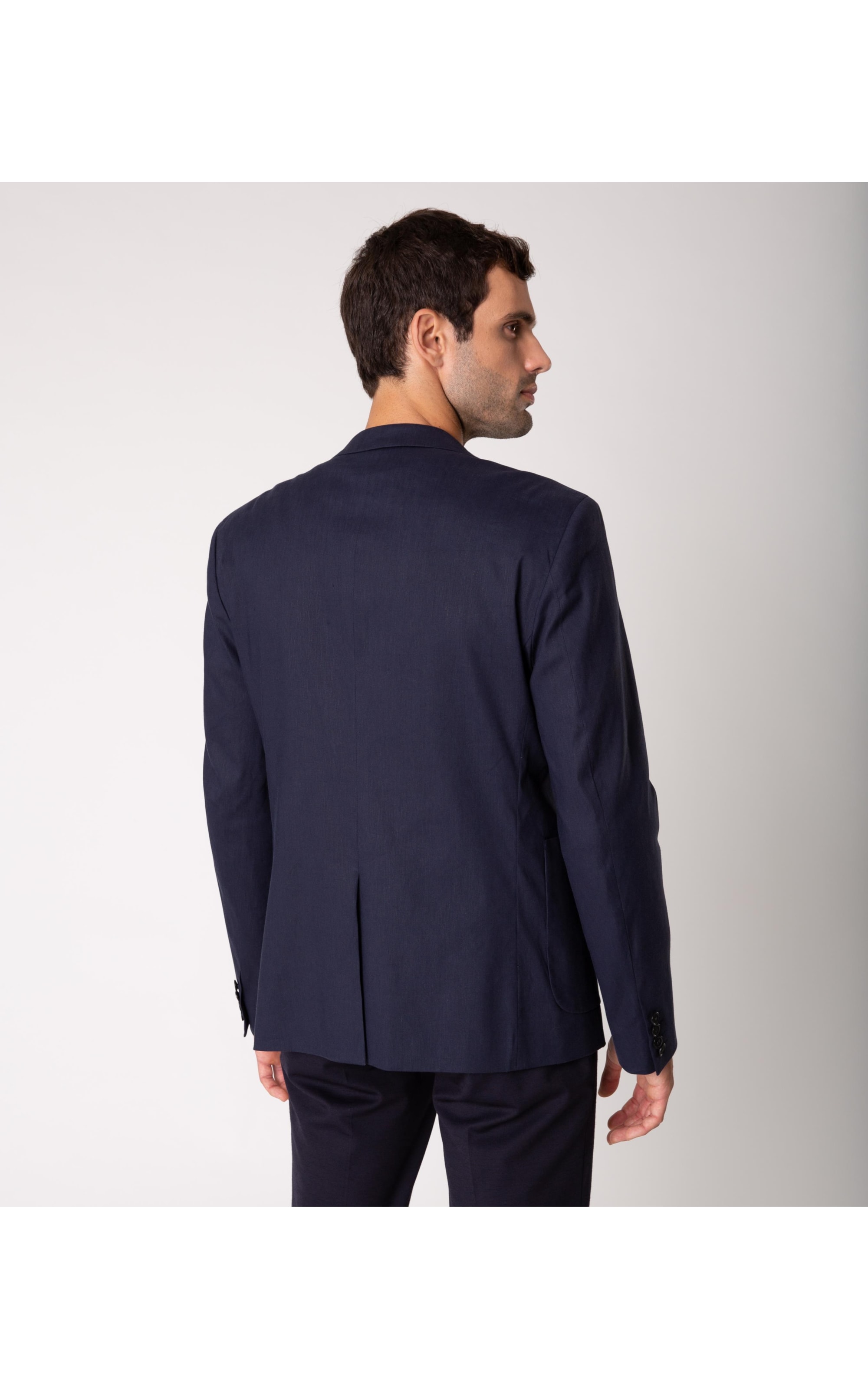 Blazer Viscolinho Relaxed Dark Navy