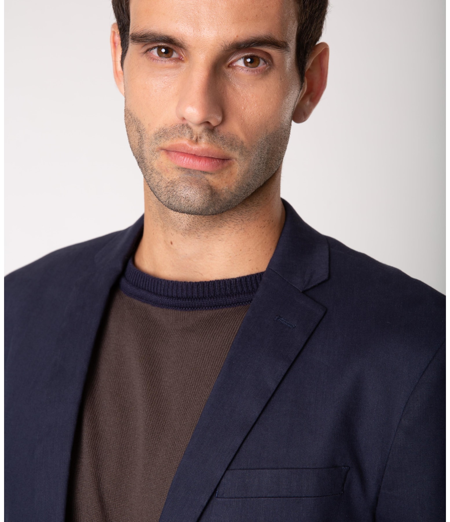 Blazer Viscolinho Relaxed Dark Navy