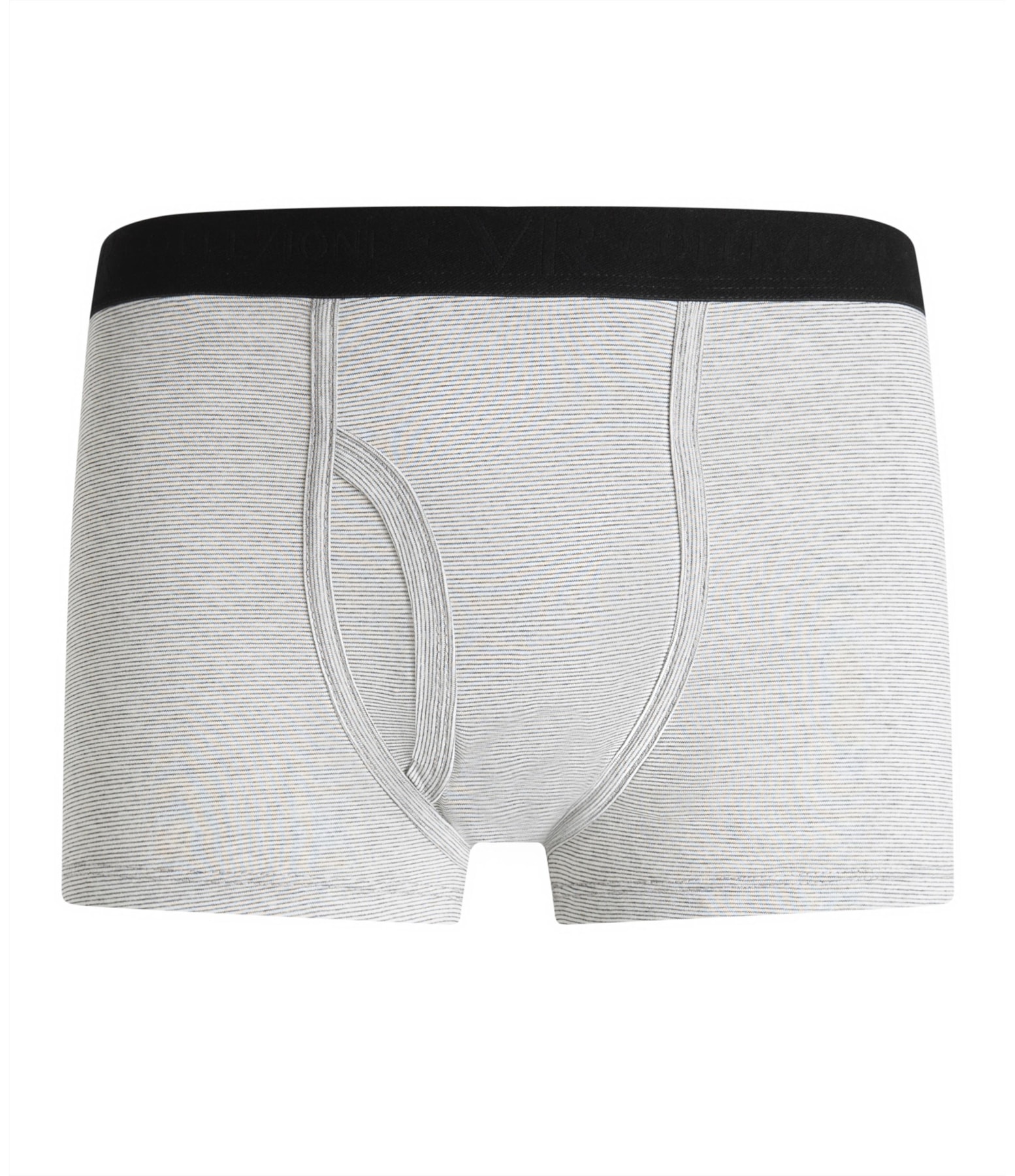 Boxer Basica Com Abertura Cinza Mescla