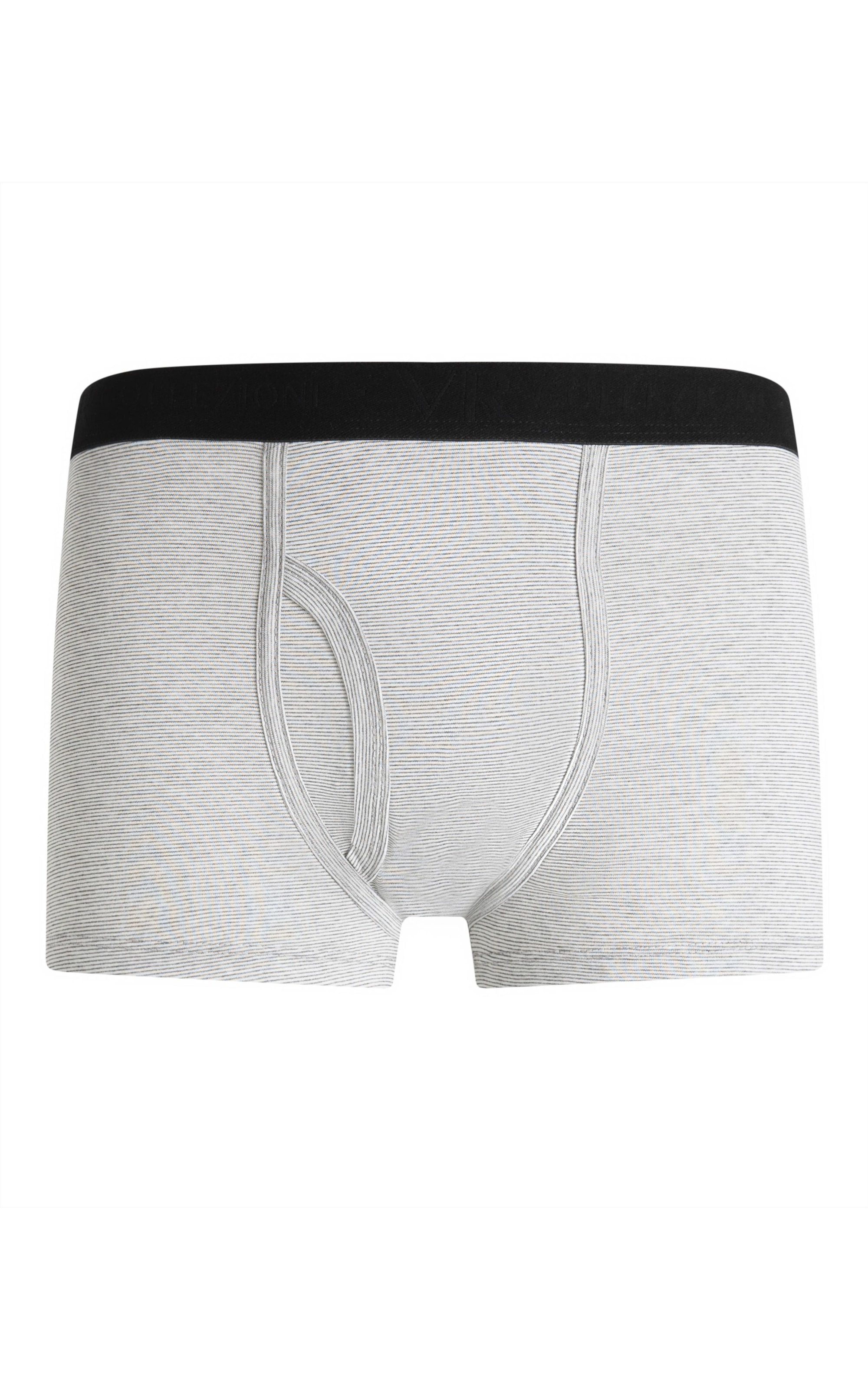 Boxer Basica Com Abertura Cinza Mescla