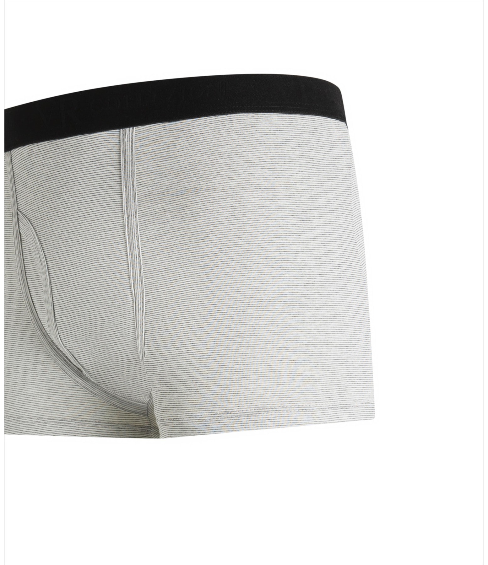 Boxer Basica Com Abertura Cinza Mescla