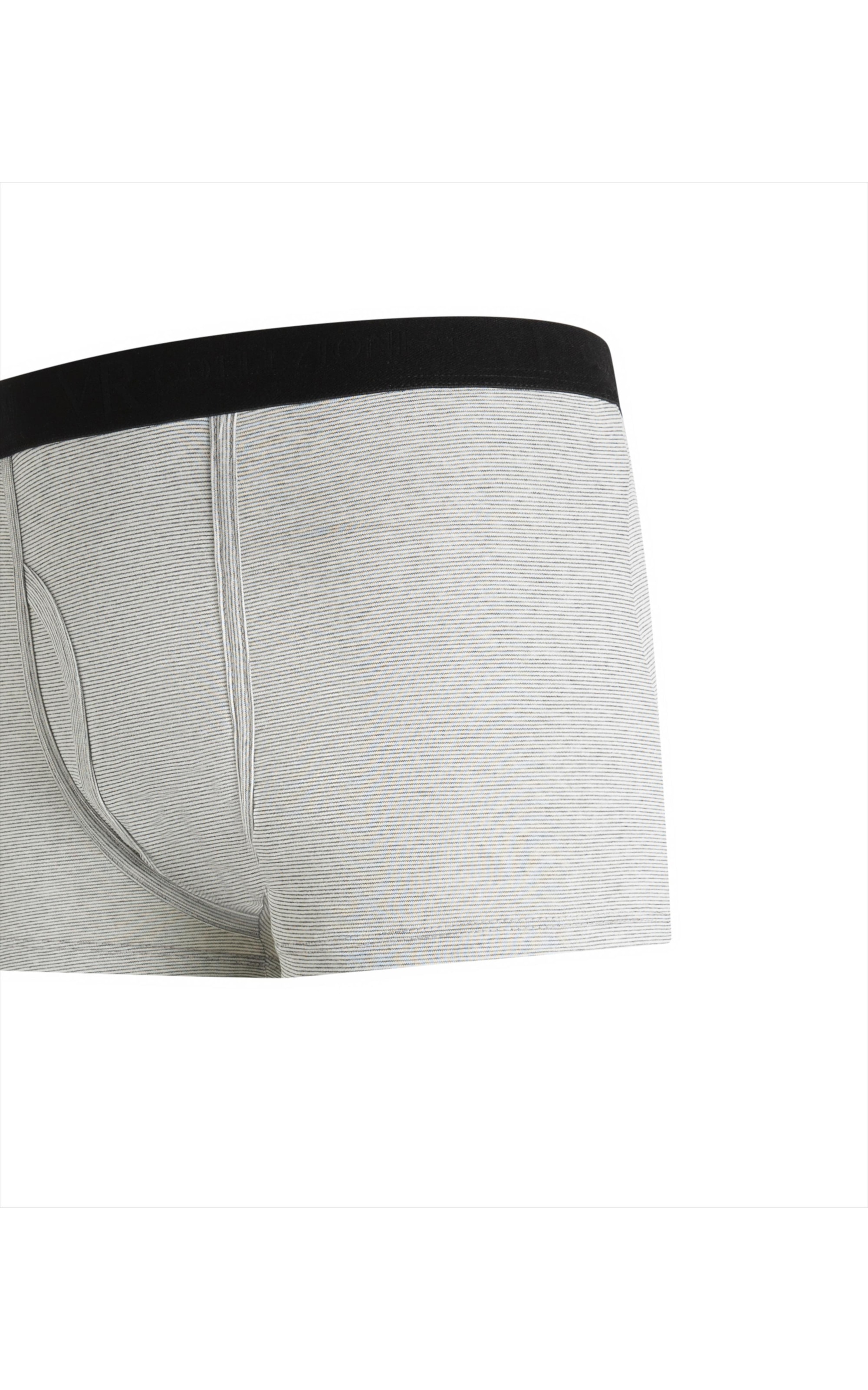 Boxer Basica Com Abertura Cinza Mescla