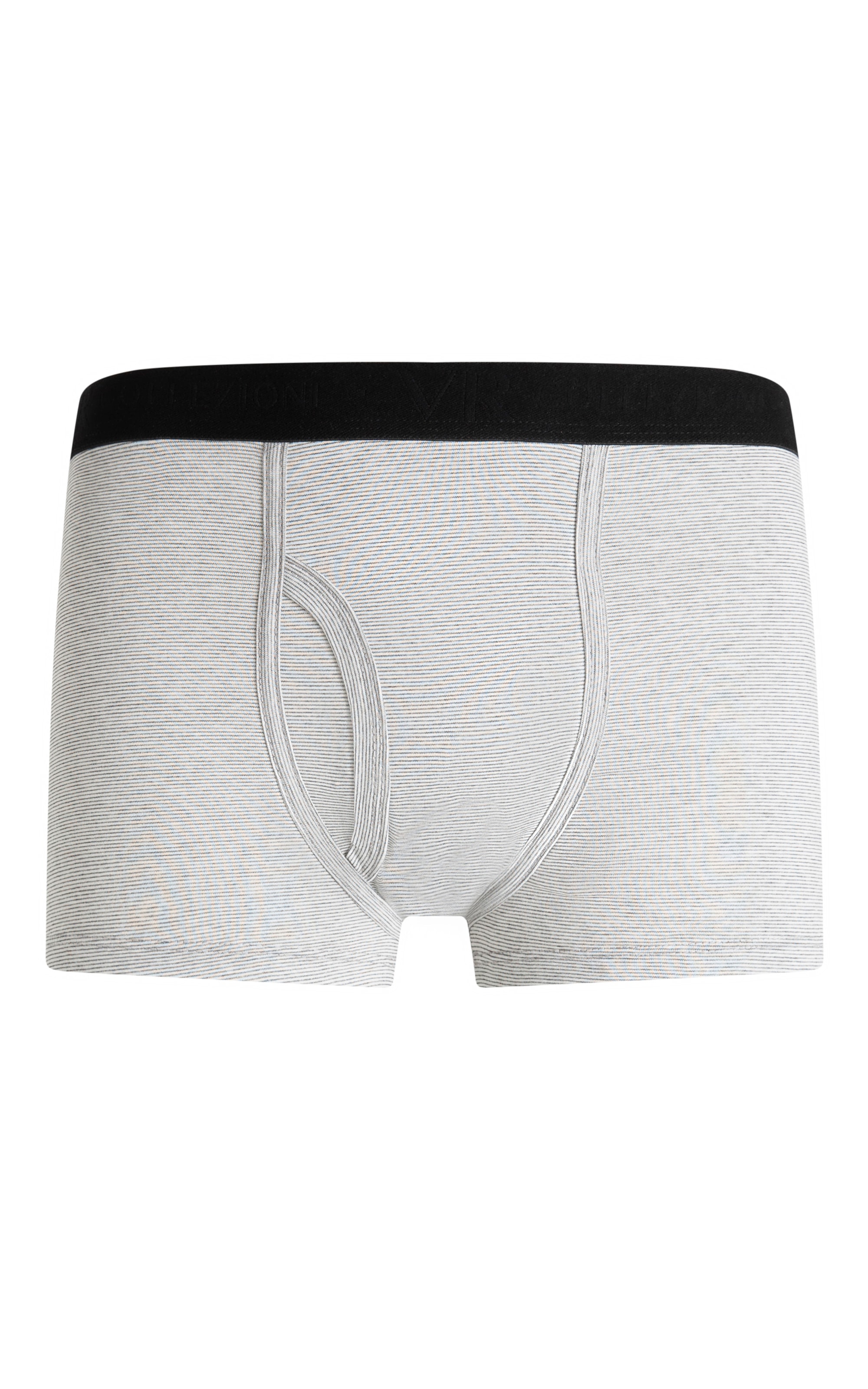 Boxer Basica Com Abertura Cinza Mescla