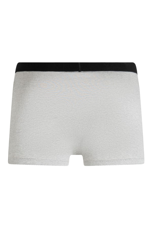 Boxer Basica Com Abertura Cinza Mescla