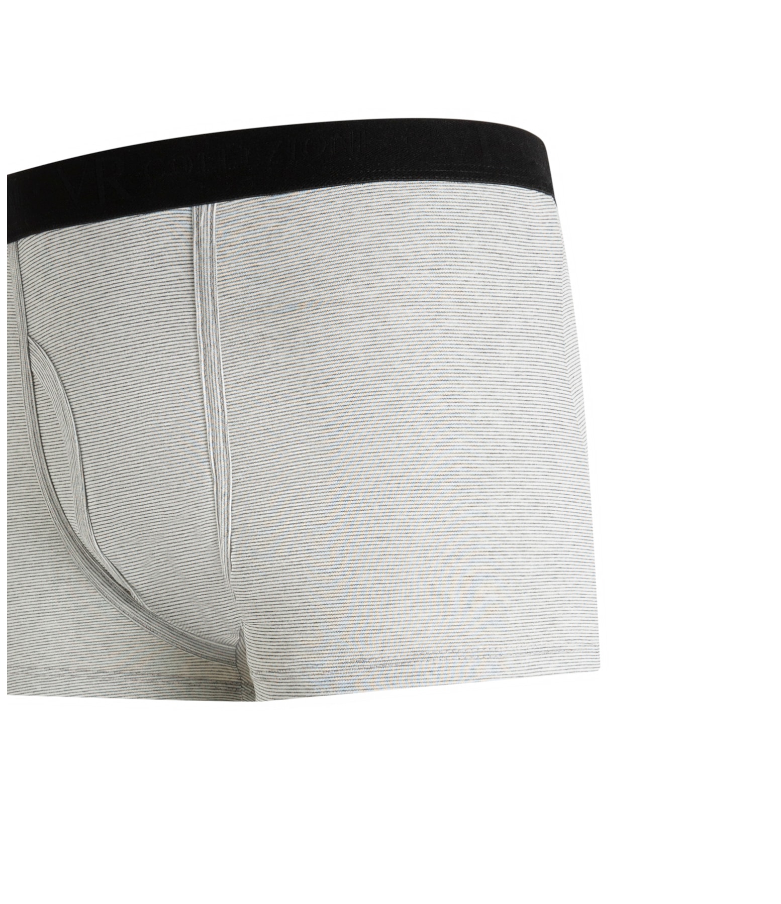 Boxer Basica Com Abertura Cinza Mescla