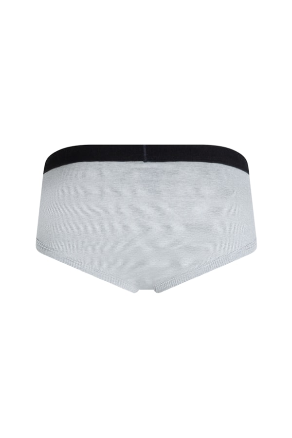 Boxer Curta Stripes Cinza Mescla