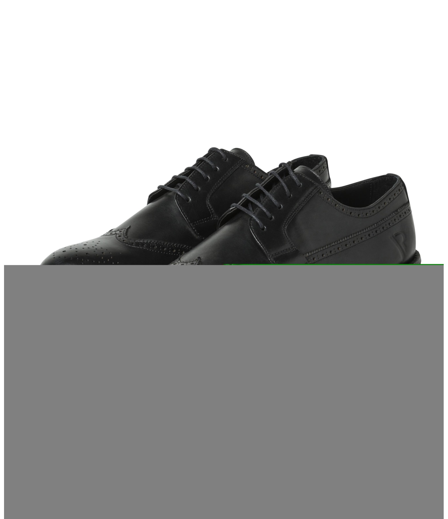 Brogue de Couro Sola Urban Preto
