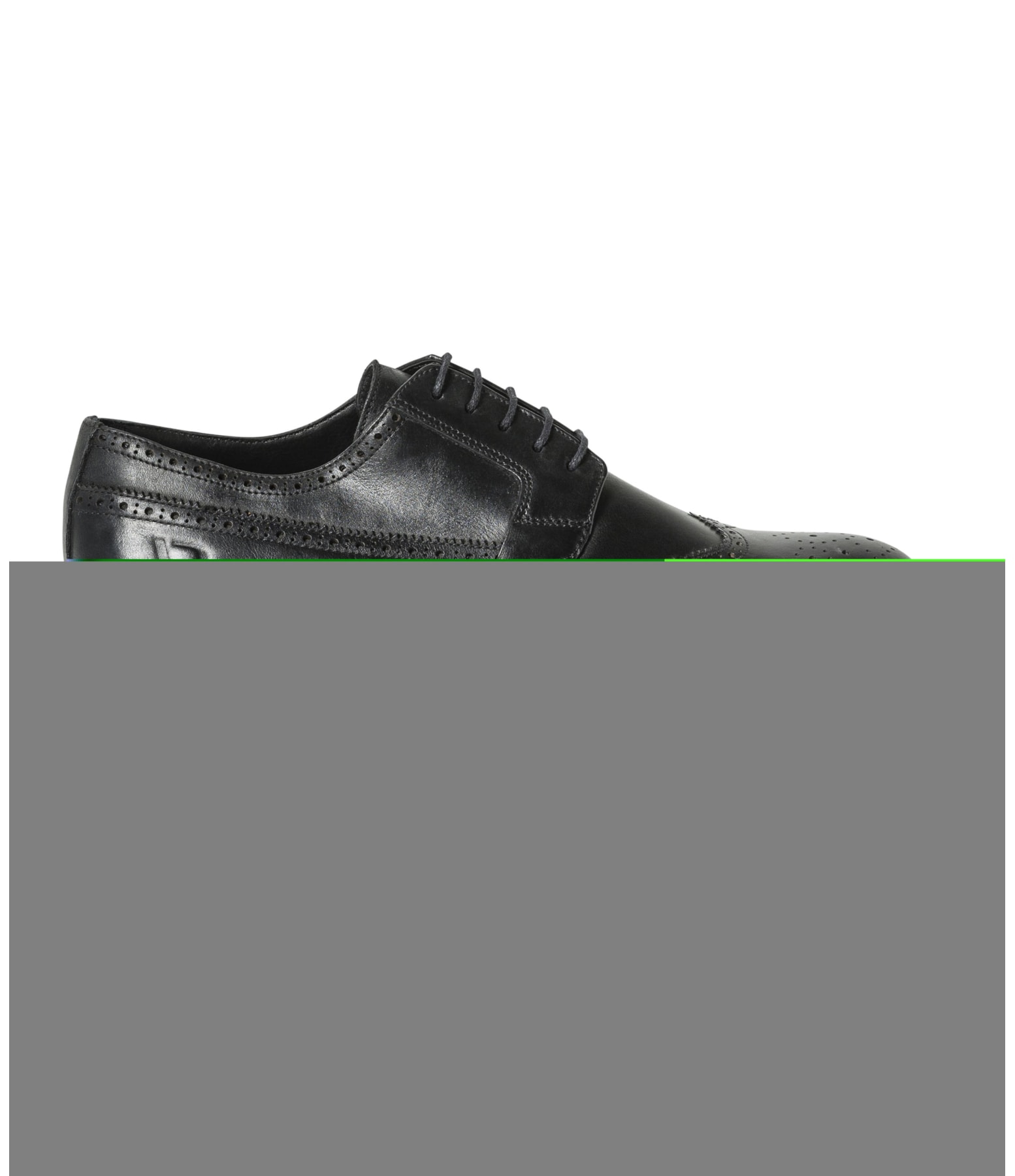 Brogue de Couro Sola Urban Preto