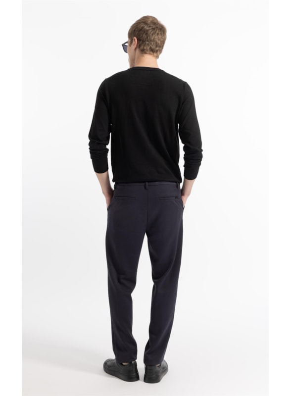Calca Action Knit Dark Navy