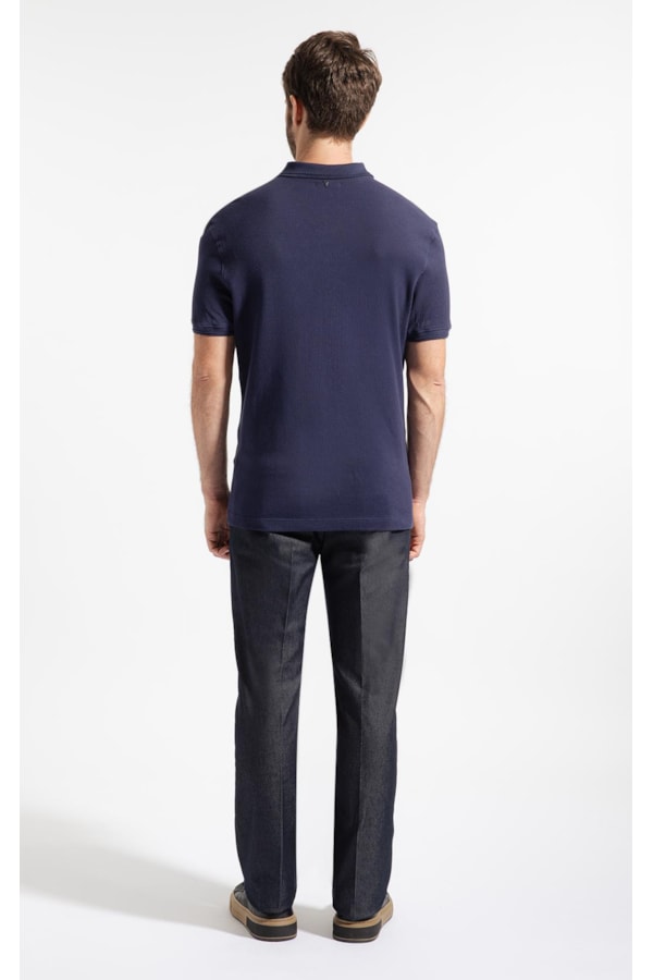 Calça Bardot Tradicional Chino Class Marinho
